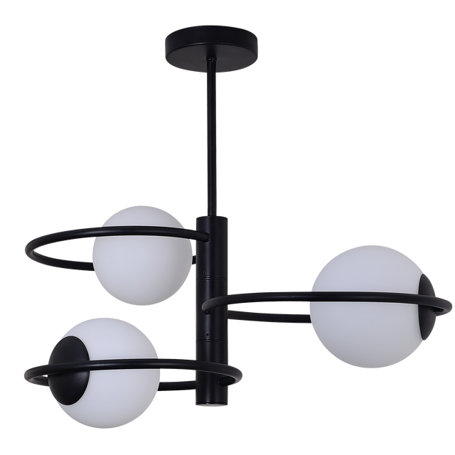Lampa wisząca Dorado 3xE14 10W czarna LIGHT PRESTIGE