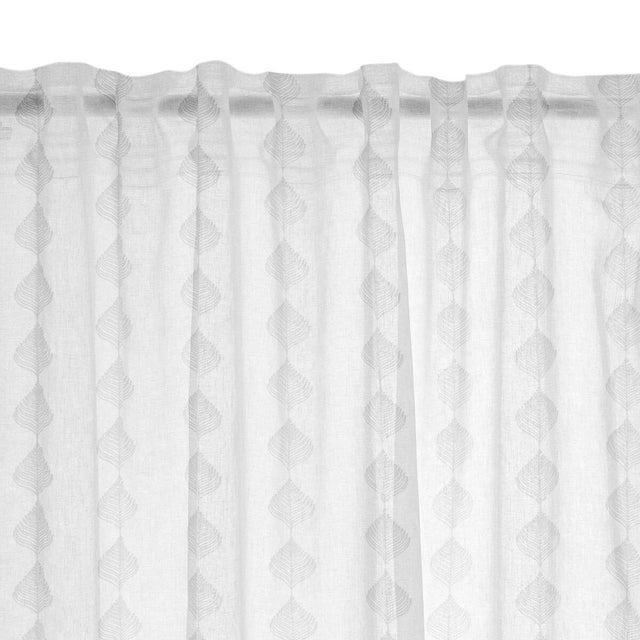 Tenda CAMILIA bianca, passanti nascosti 140x280 cm