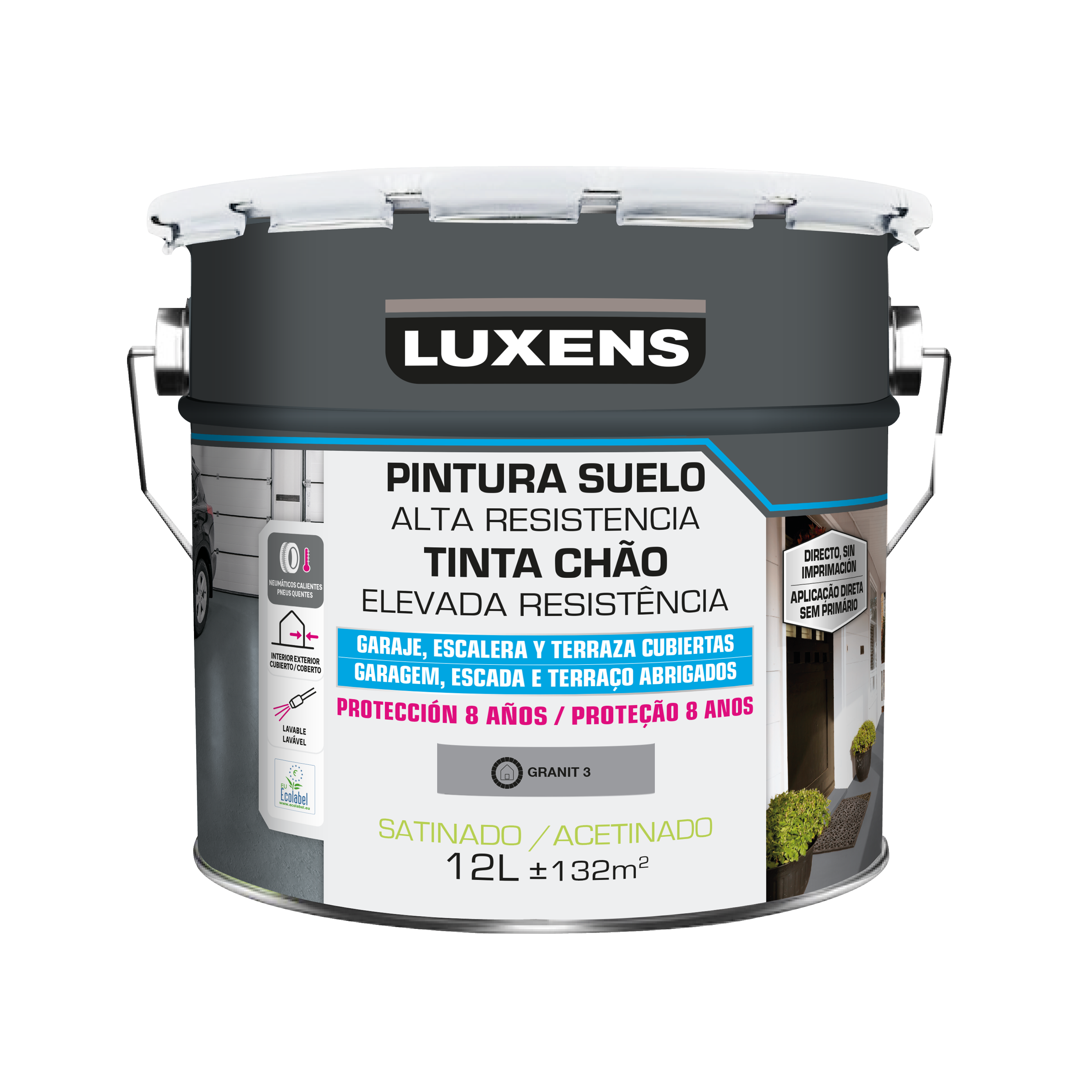 Tinta para chão LUXENS ACETINADO GRANIT 12L - 5