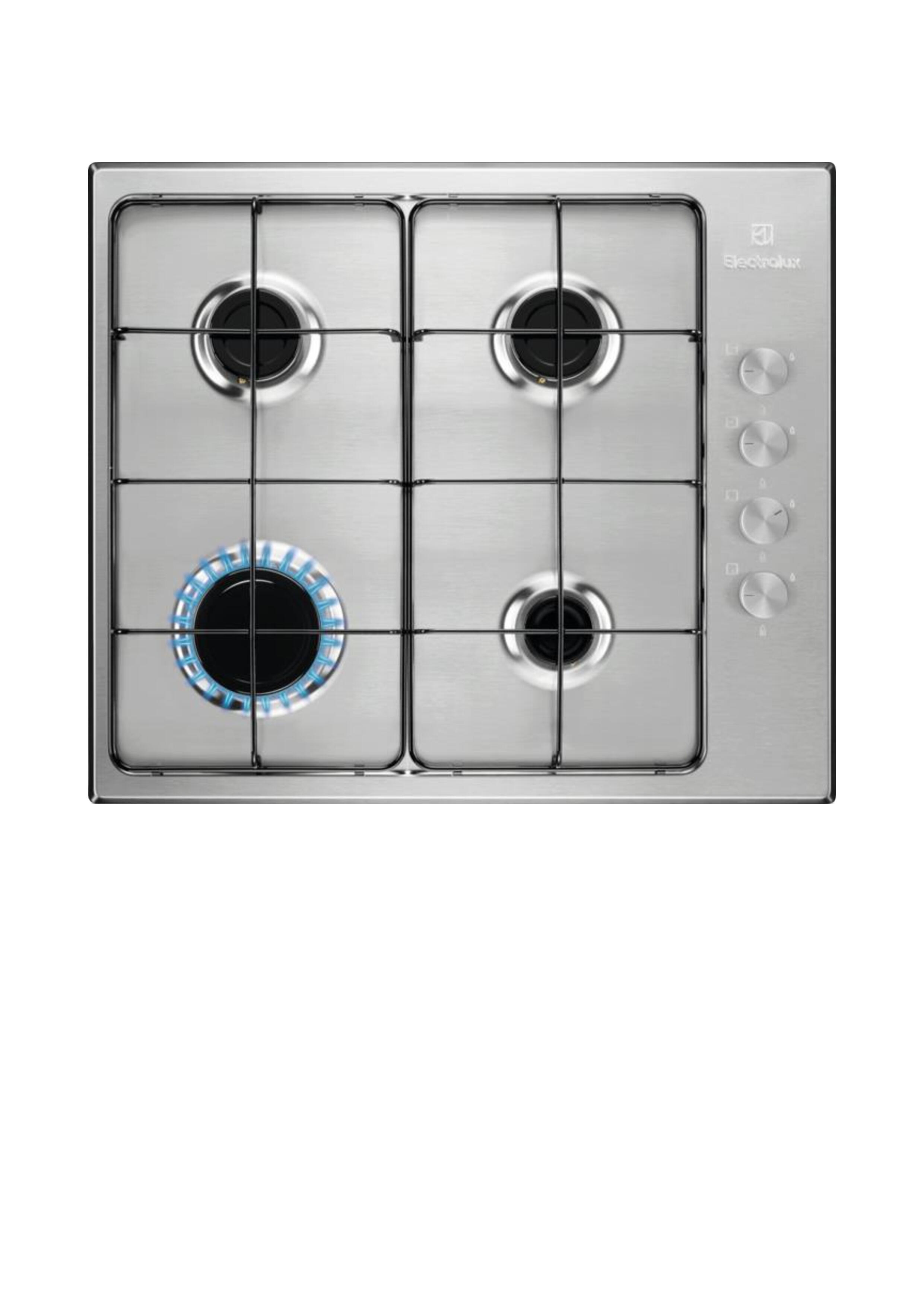 Piano Cottura Gas Electrolux EGS6424X - 4 Fuochi, Acciaio Inox, Incasso 60 Cm - Foto 10