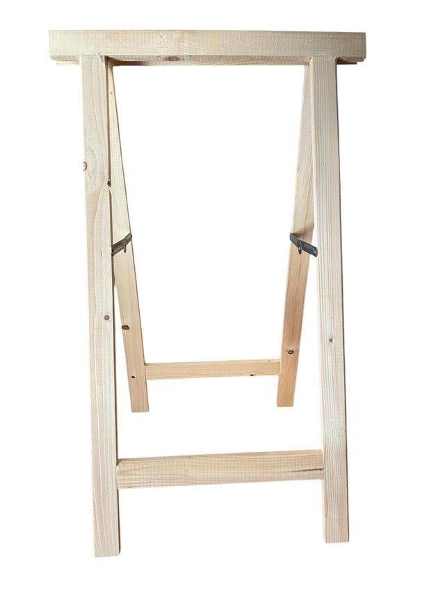 Cavalletto abete PRO L 53 x P 53 x H 75 cm legno naturale