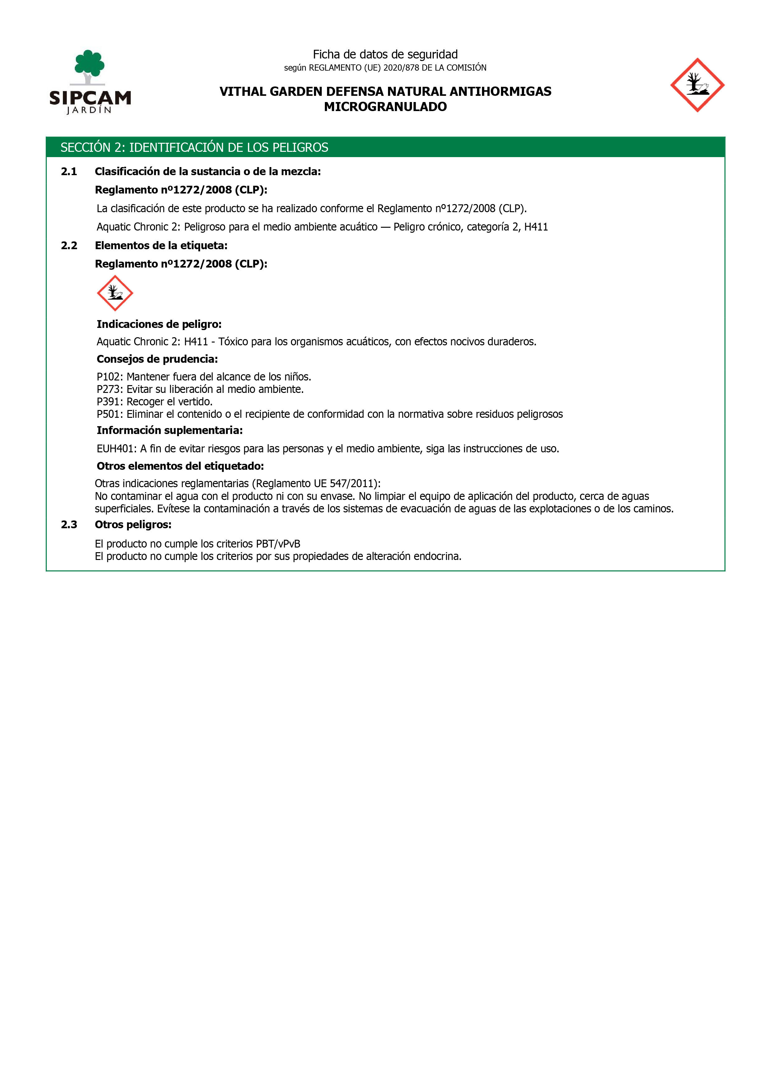 Antiplaga en gránulos  para hormigas VITHAL - 3