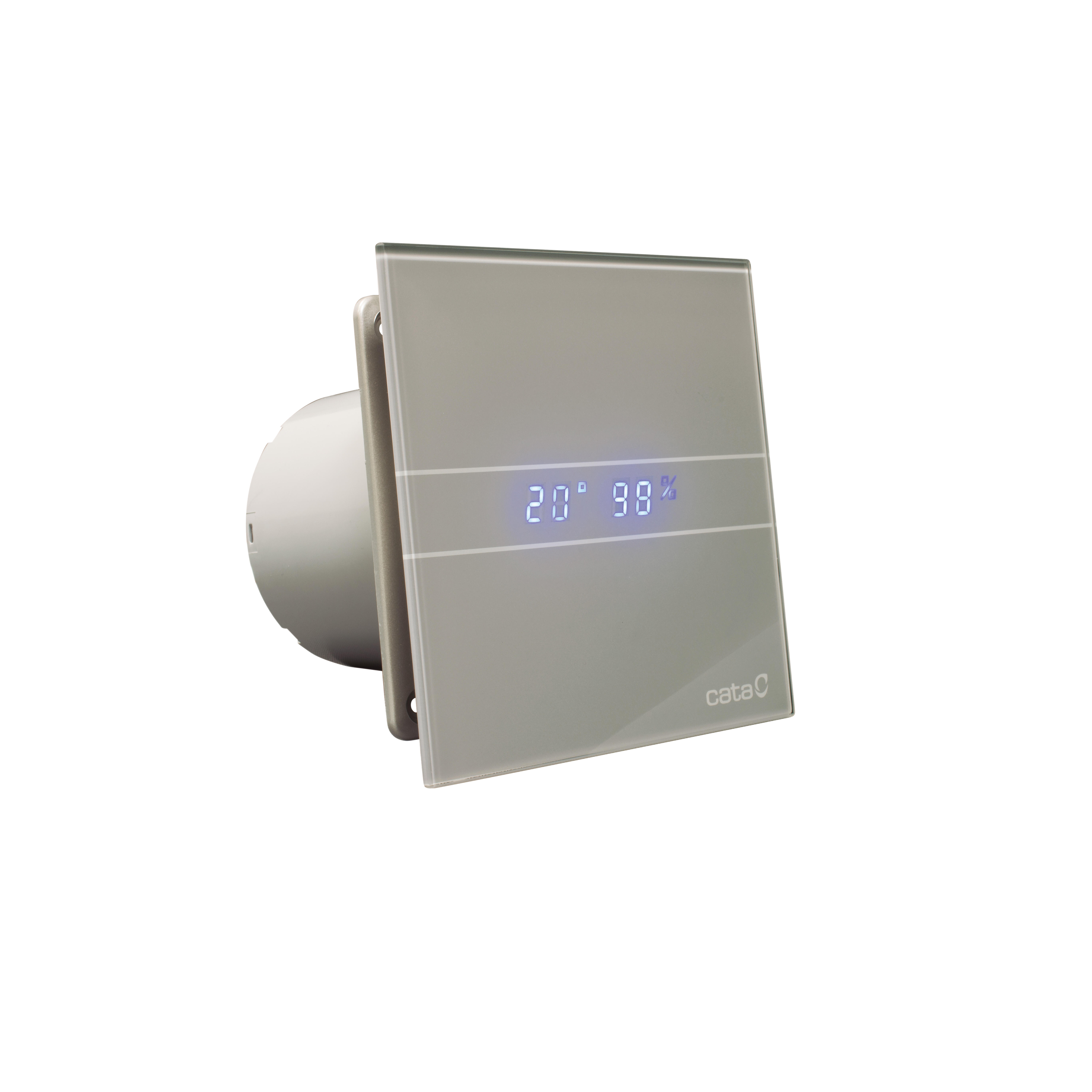 Extractor de baño cata glass hygro e-100 gsth gris