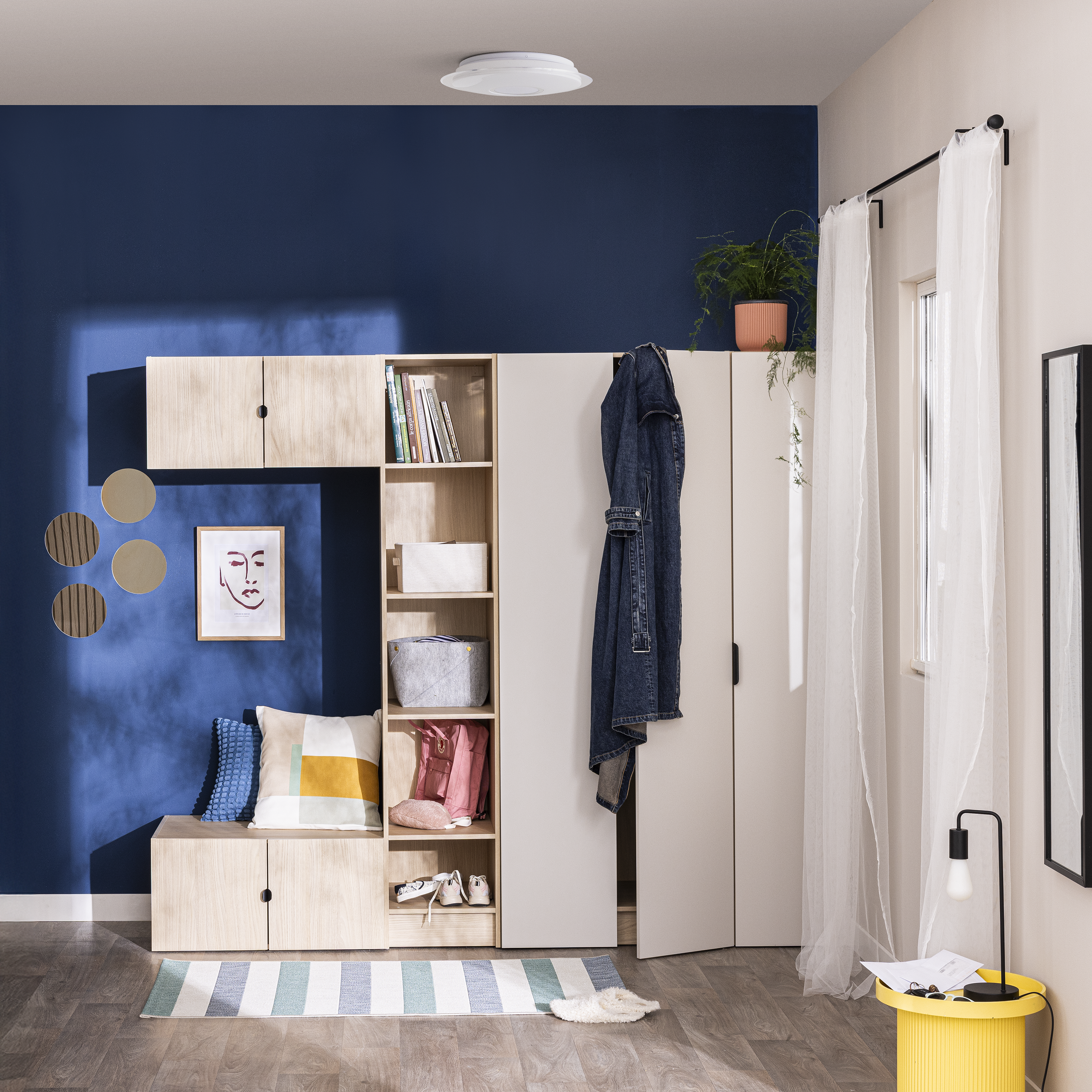 Lustro Milo czarne 30 x 120 cm Inspire - 2