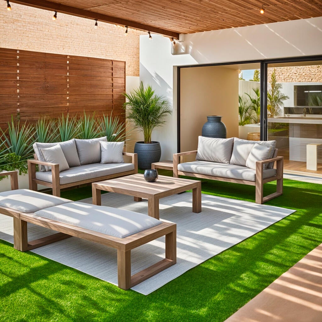 Rolo de relva artificial XAMANEK JEREZ 30MM 2X5M 17850 pontadas m2 e 11500 DTex - 4