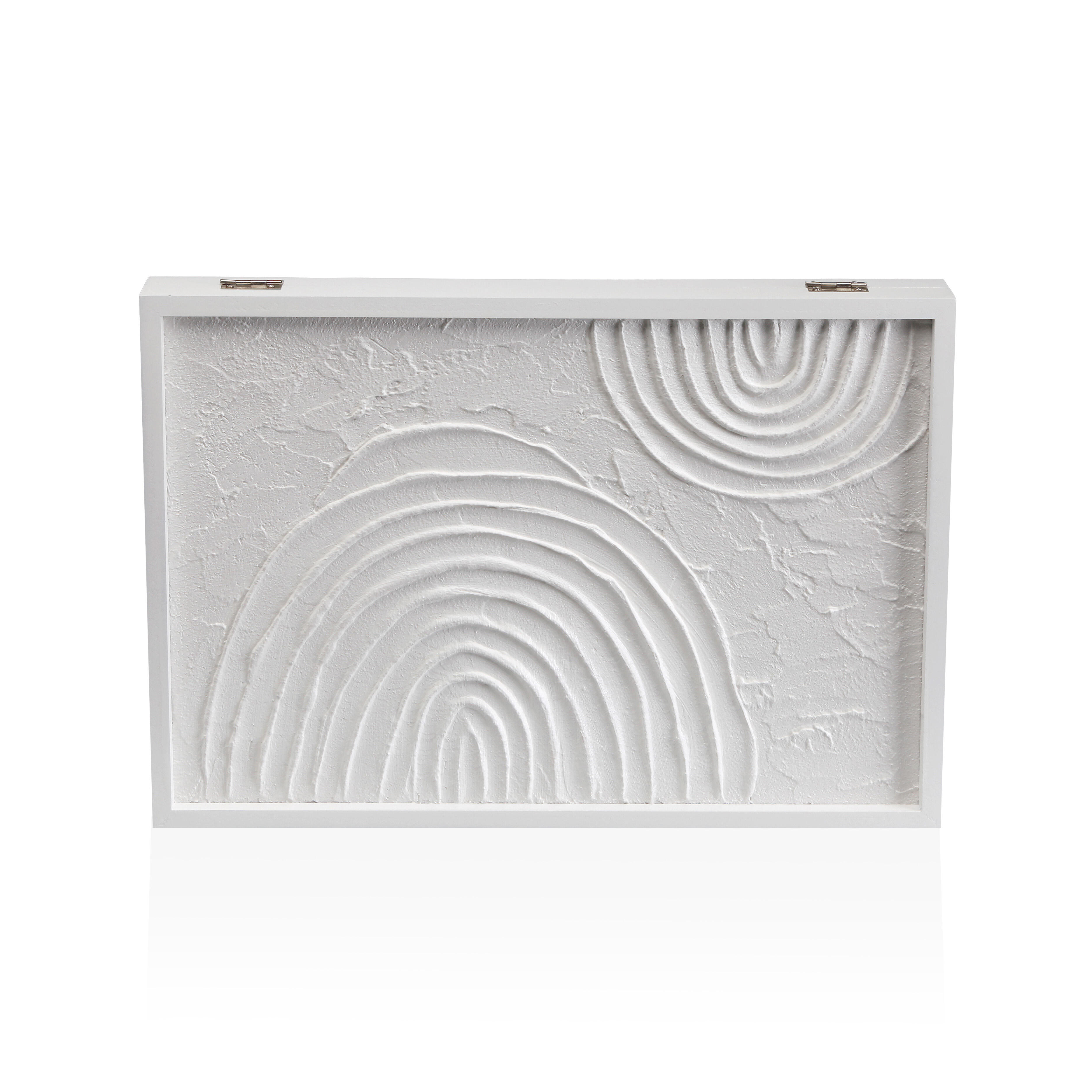 Tapa decorativa para contador sin marco blanco enao de 46x33 cm