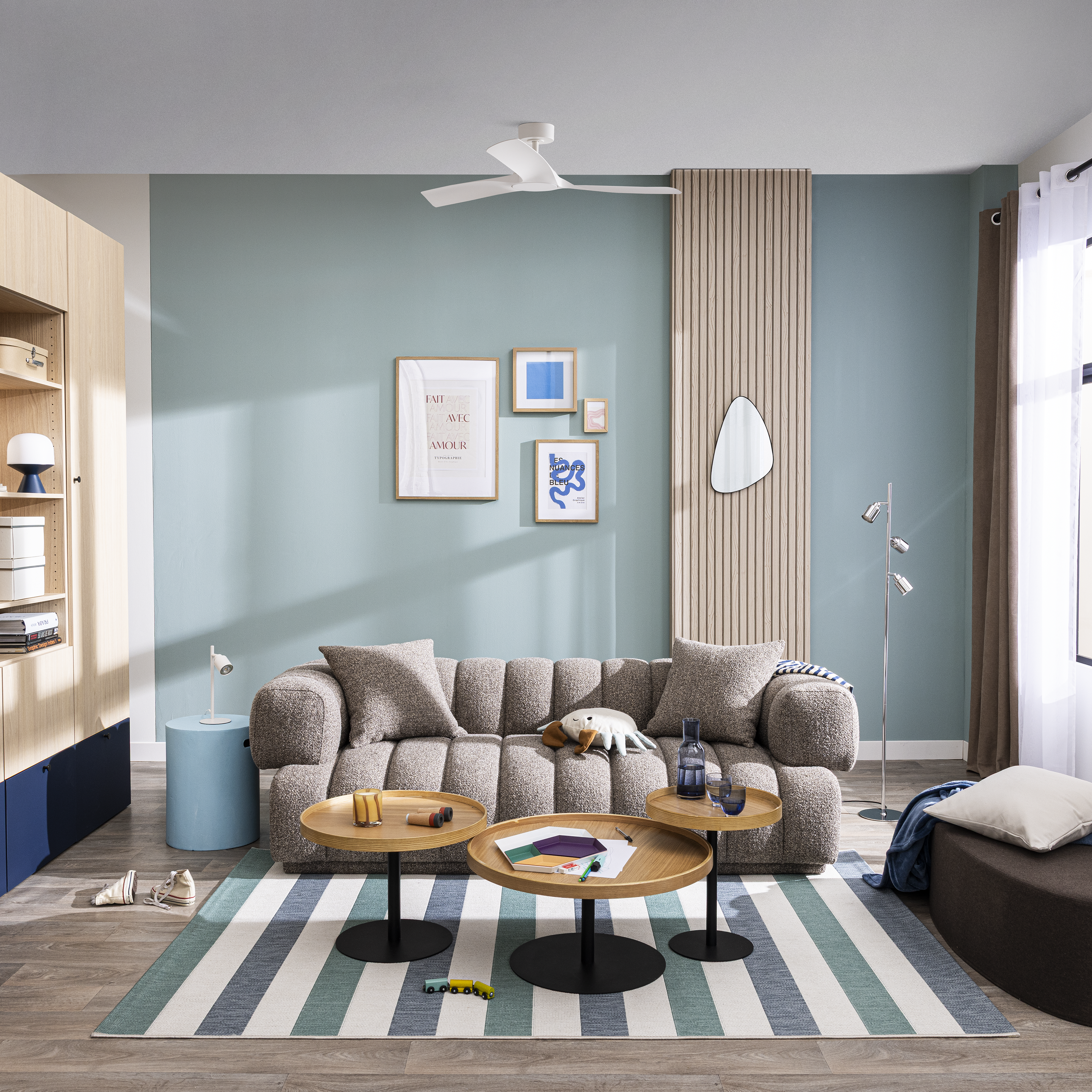 Ventilador de techo con luz silencioso DC Tokyo INSPIRE blanco 132 cm color luz regulable - 4