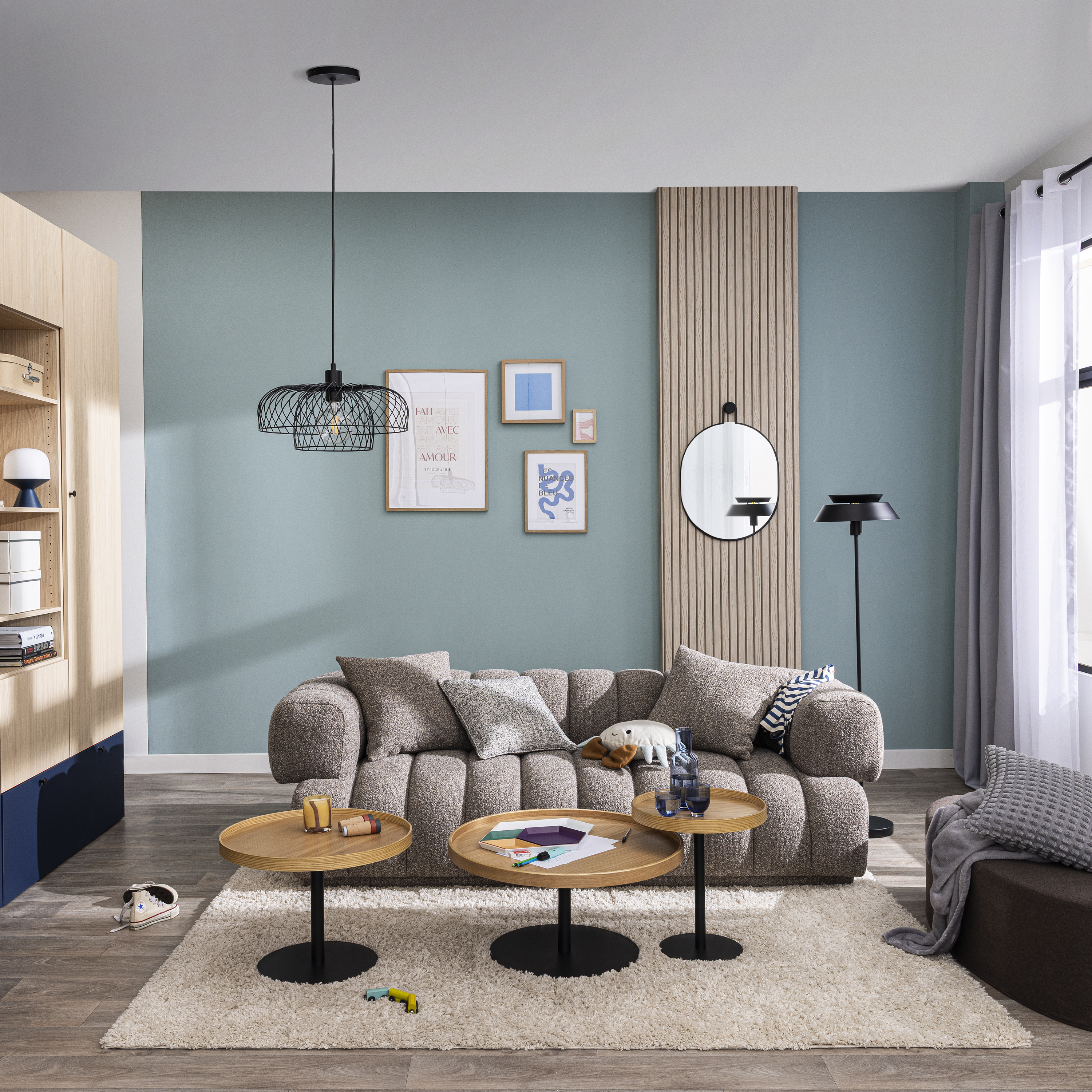 Plaid New kieran , gris l.130 x L.170 cm INSPIRE - 2