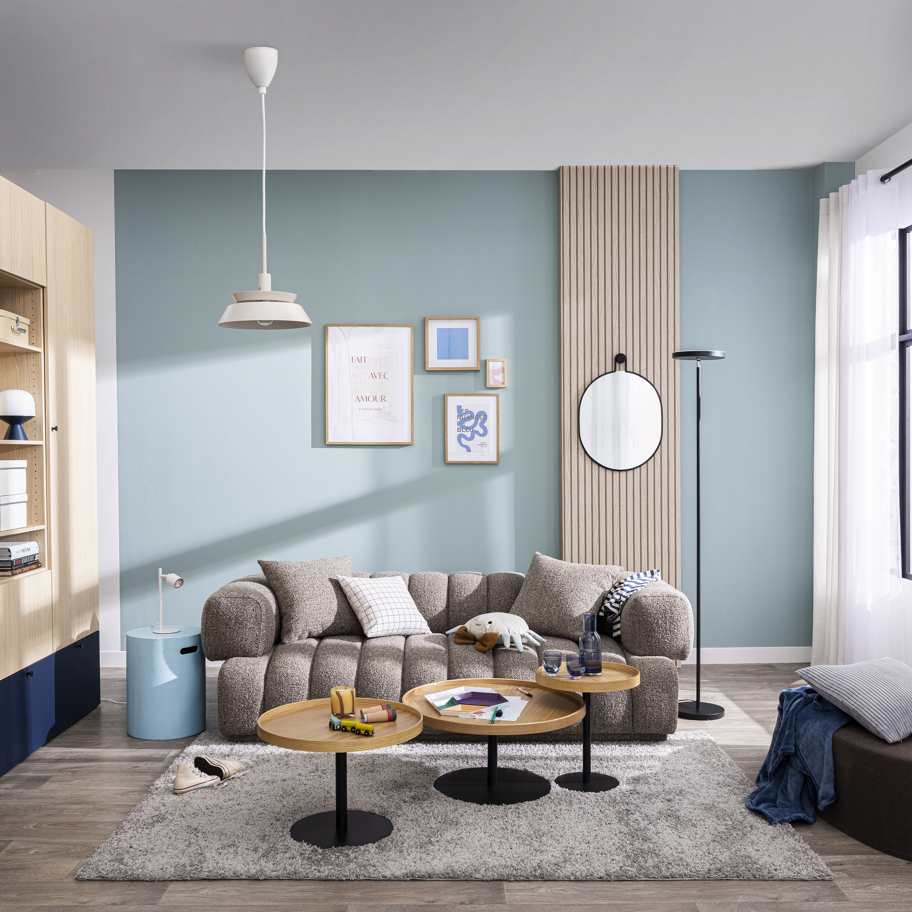 Candeeiro de mesa sem lâmpada GU10 d12 12 cm branco Inspire Tekla - 12