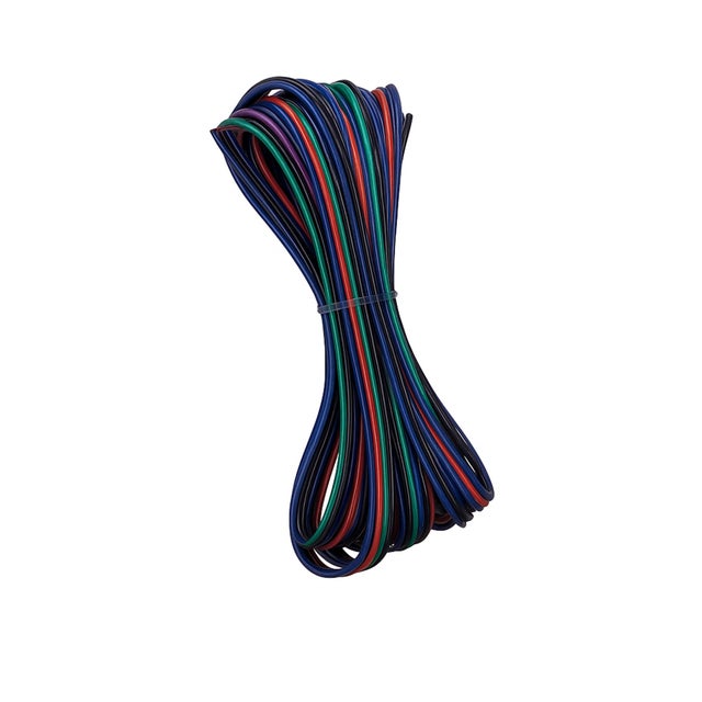 CABLE CONEXIÓN 4 HILOS PARA TIRA LED RGB 5 METROS