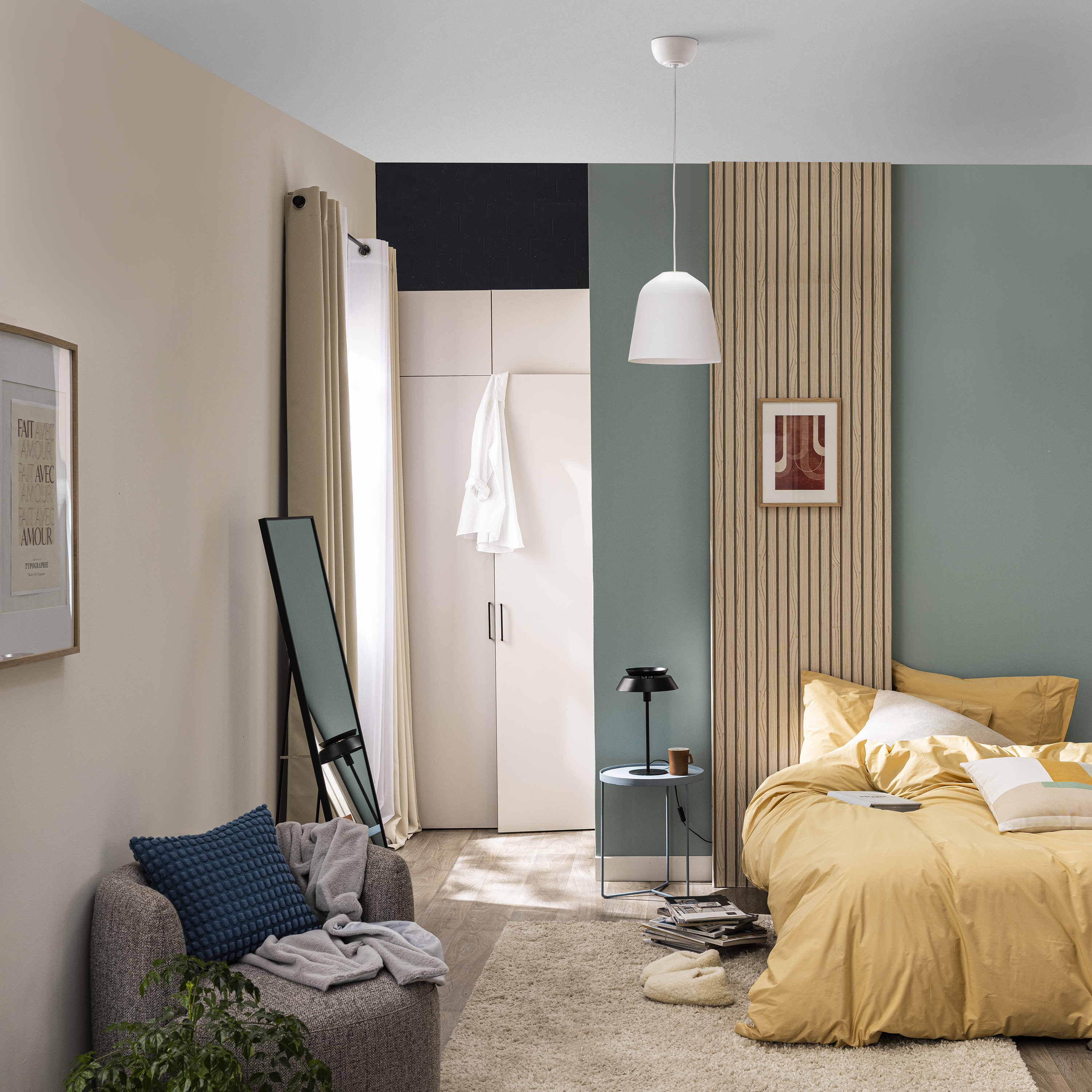 Cortinado fita Polyone 200x280cm branco Inspire - 20