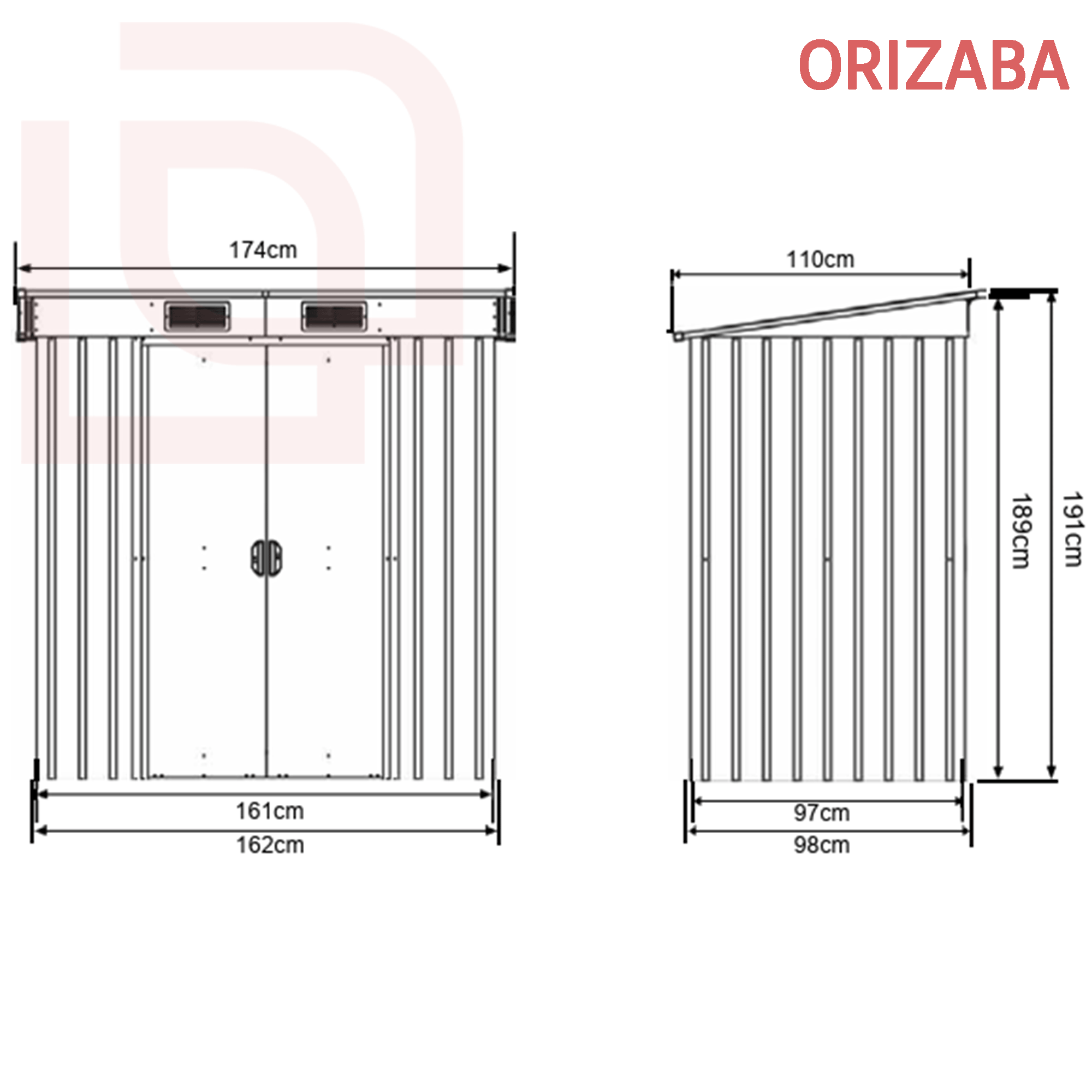 dimensioni apertura giardino orizaba - 1