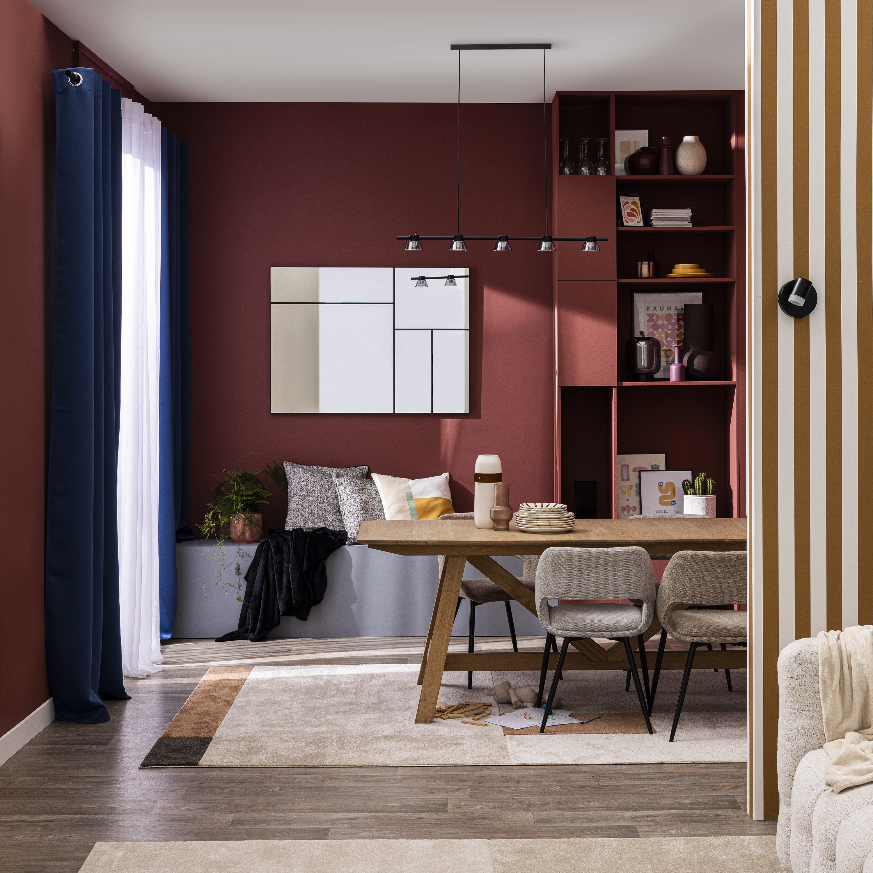 Cortinado fita Polyone 200x280cm branco Inspire - 17