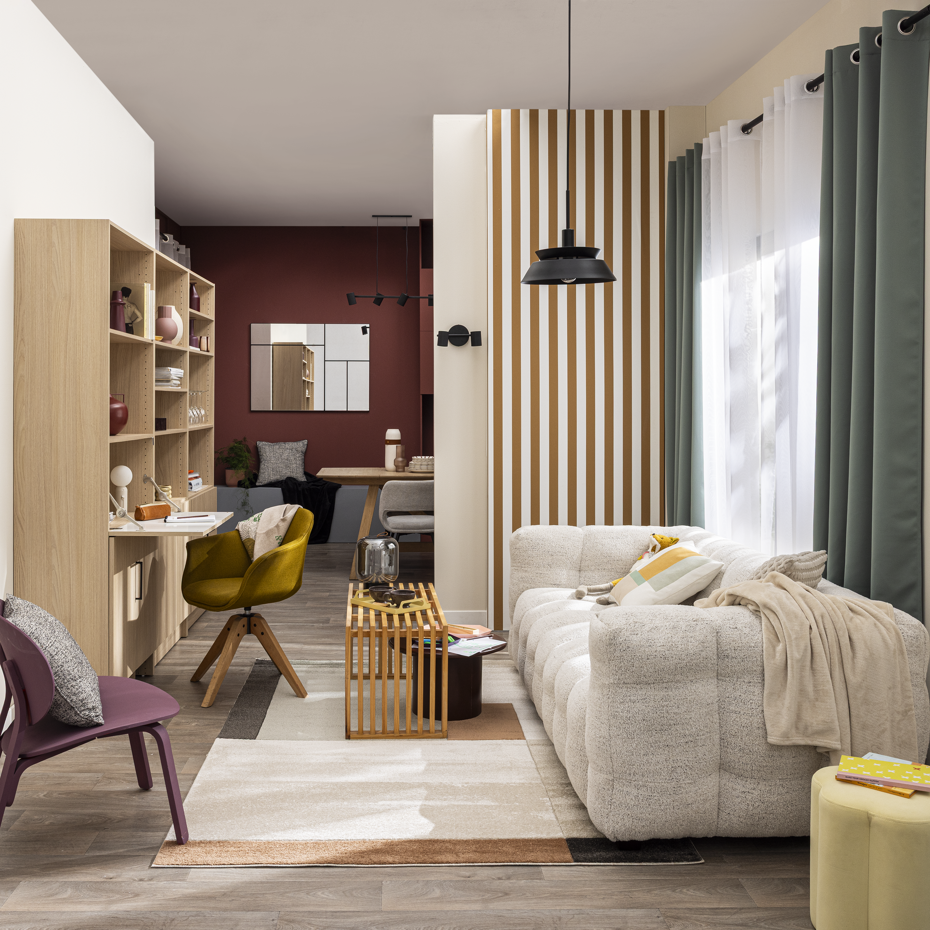 Manta franela New Kieran rectangular INSPIRE poliéster liso beige de 200x220 cm - 6