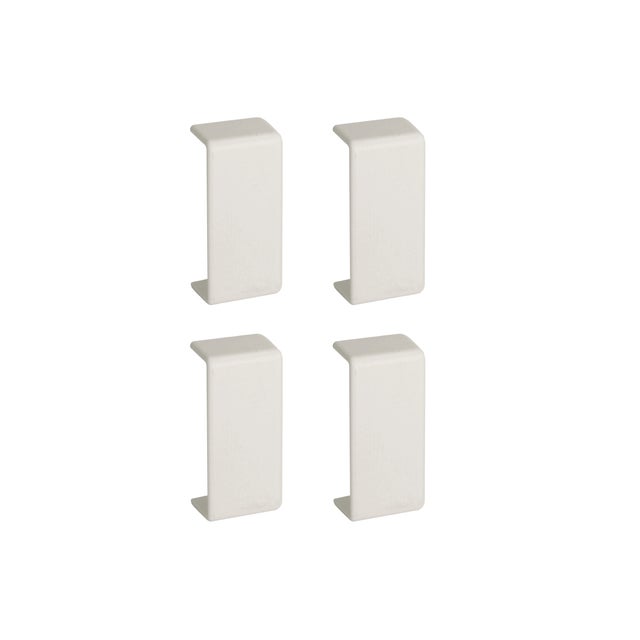 4 EMBOUTS BLANCS 10X30