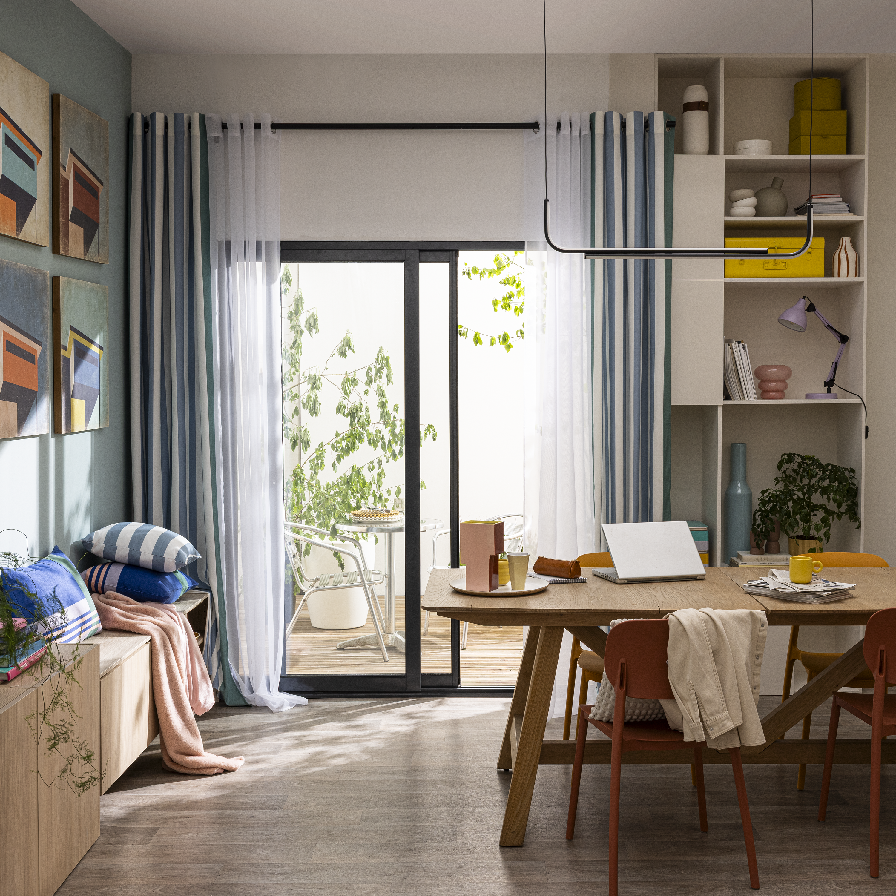 Cortinado fita Polyone 200x280cm branco Inspire - 2