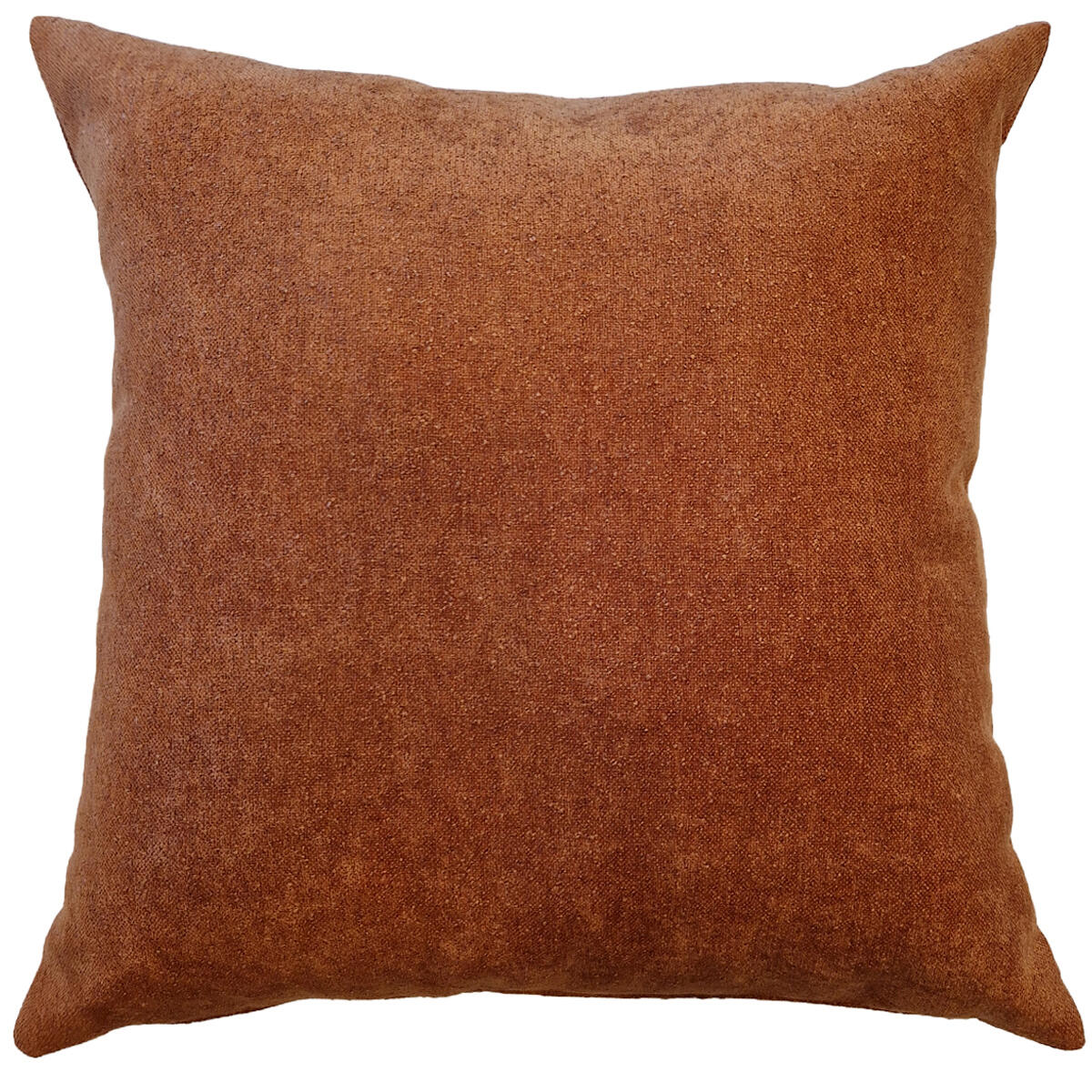 Homescapes Cuscino In Ciniglia Tie Dye Arancione - 45x45 Cm, 100% Cotone, Fatto A Mano In India