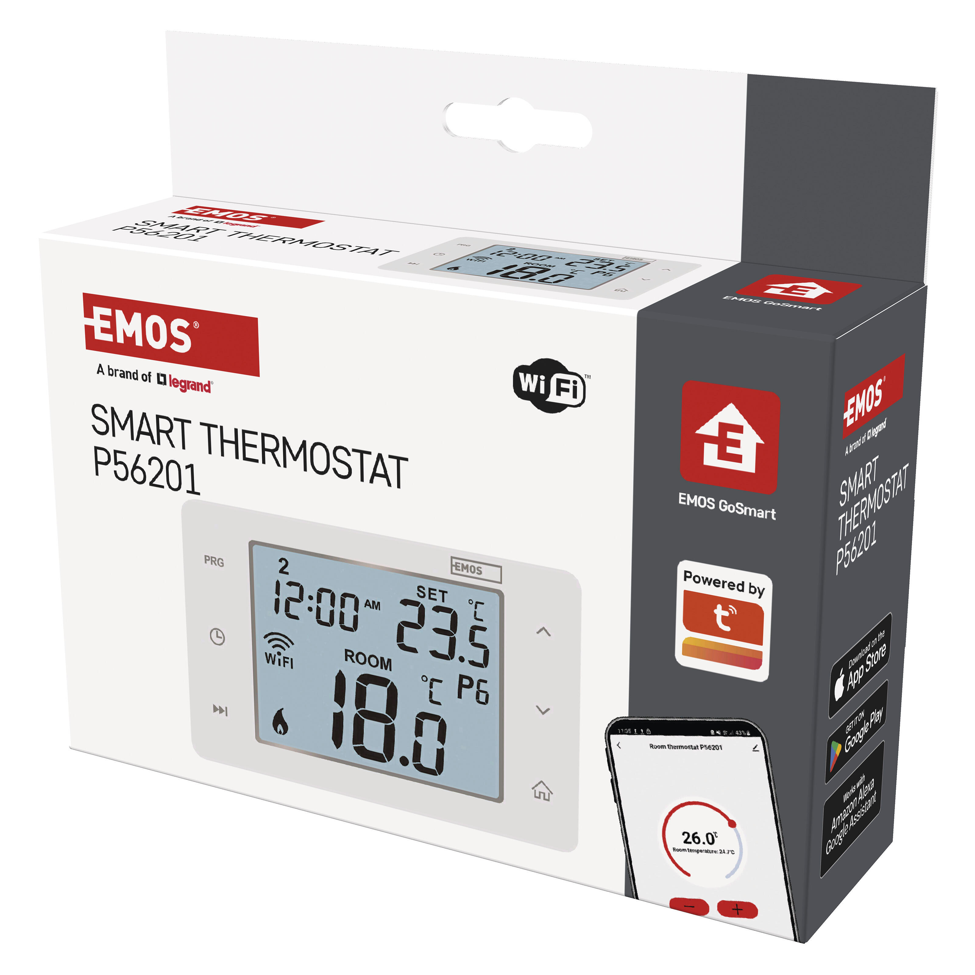 Termostato intelligente e connesso EMOS WiFi - GoSmart bianco - 4