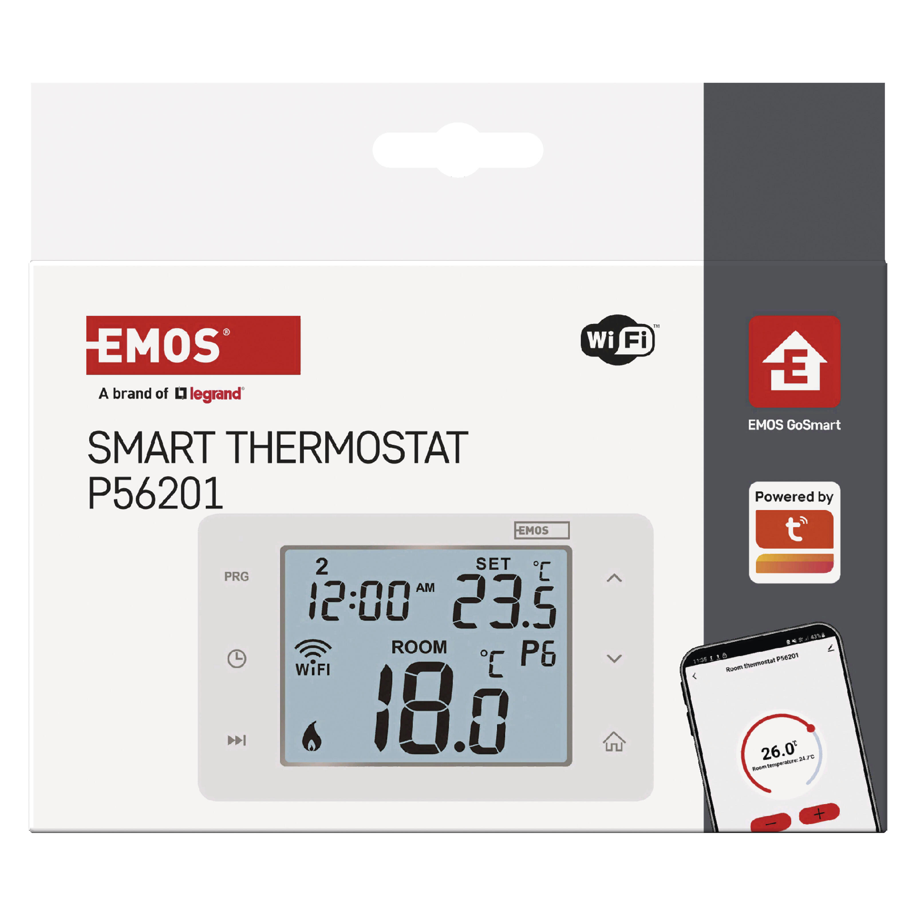 Termostato intelligente e connesso EMOS WiFi - GoSmart bianco - 3
