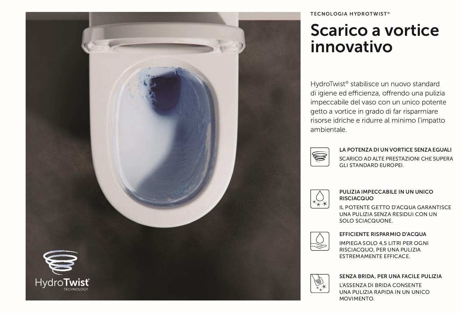 Vaso WC parete IDEAL STANDARD i.life o, sedile escluso P 53 x L 34 x H 43 cm bianco lucido - 9