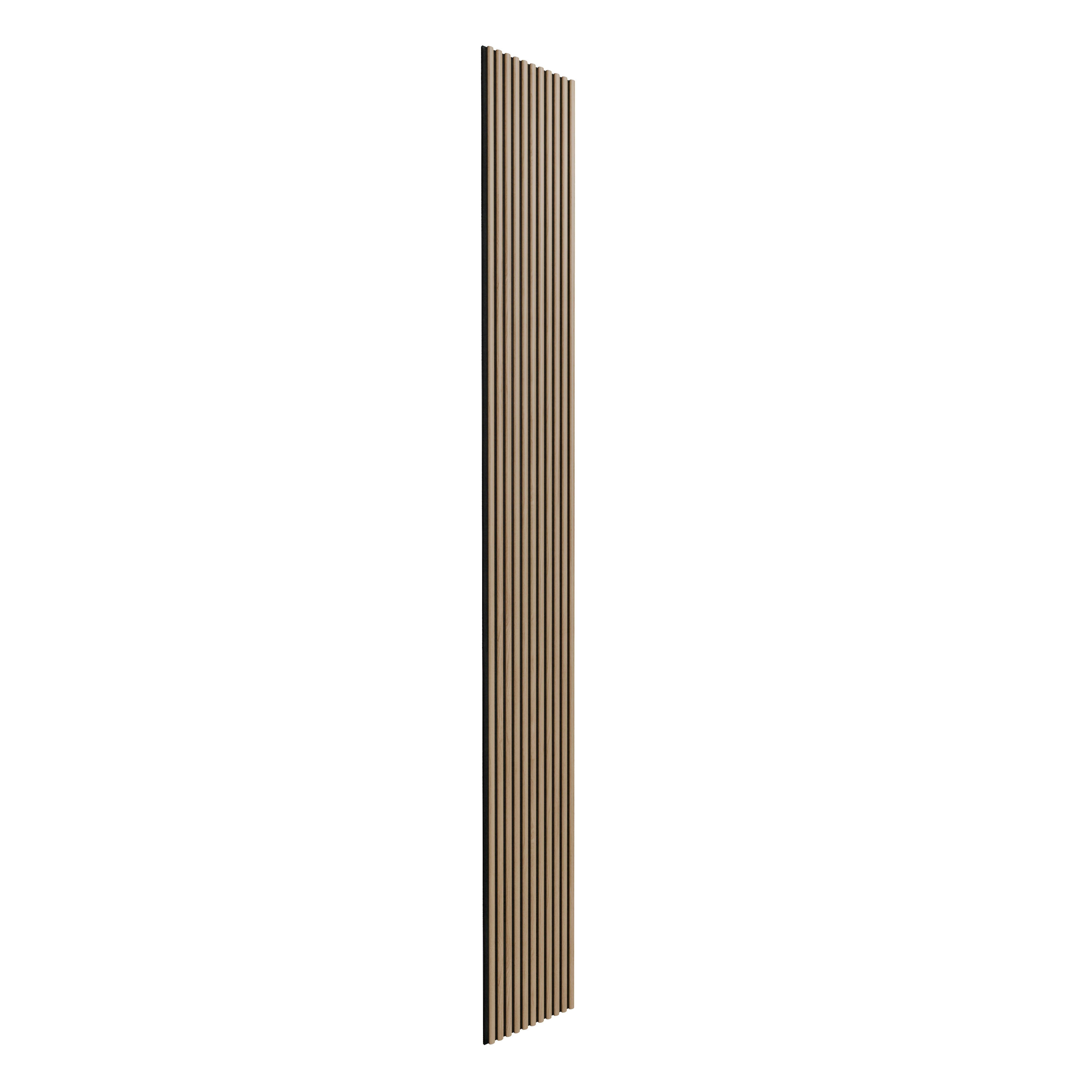 Panele ścienne 3D Lamel na czarnym filcu 265x30 cm Dąb 11 lameli - 4