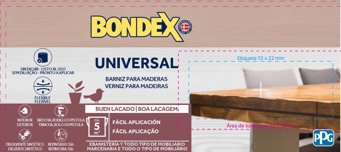 Verniz sintético para madeira carvalho médio brilho 0,375 L Bondex - 3