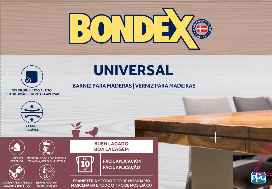 Verniz sintético para madeira nogueira acetinado 0,75 L Bondex - 2