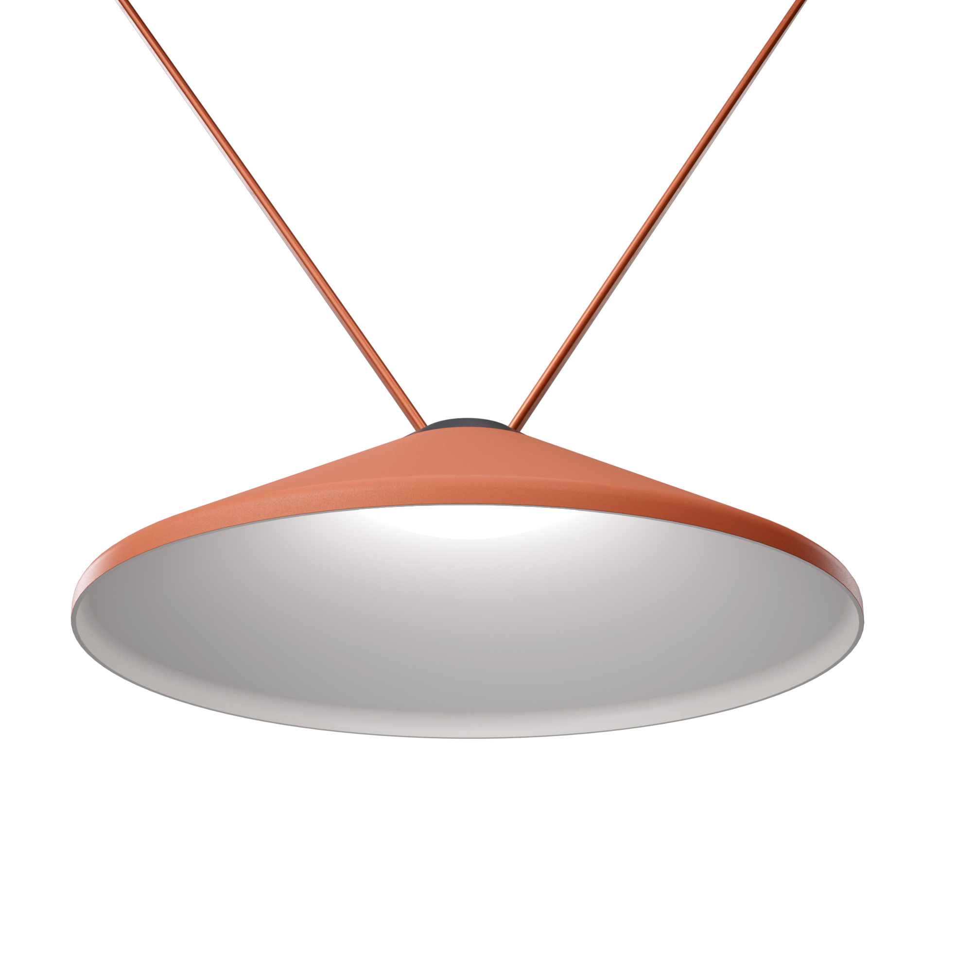 Lámpara de techo colgante de aluminio exterior cobre y negro 1 luz LED Magic Strap 32 cm altura regulable - 6