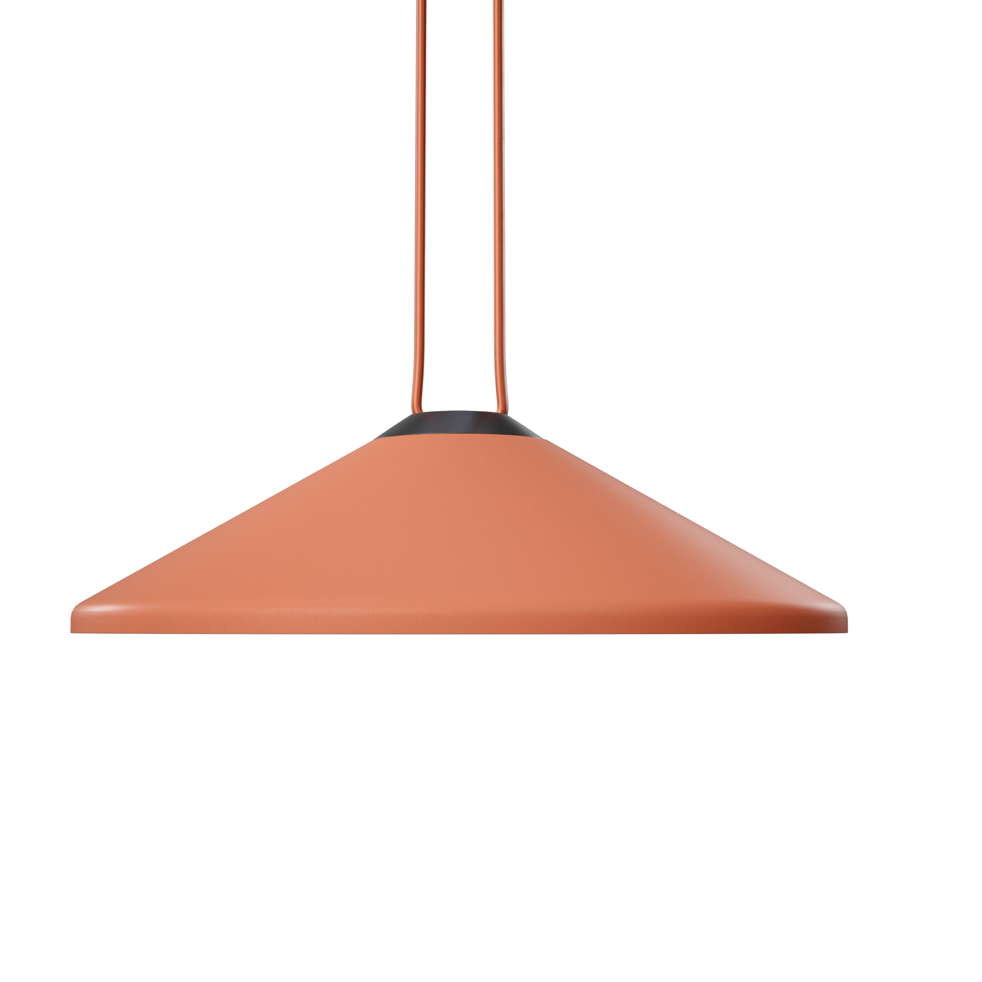 Lámpara de techo colgante de aluminio exterior cobre y negro 1 luz LED Magic Strap 32 cm altura regulable - 5