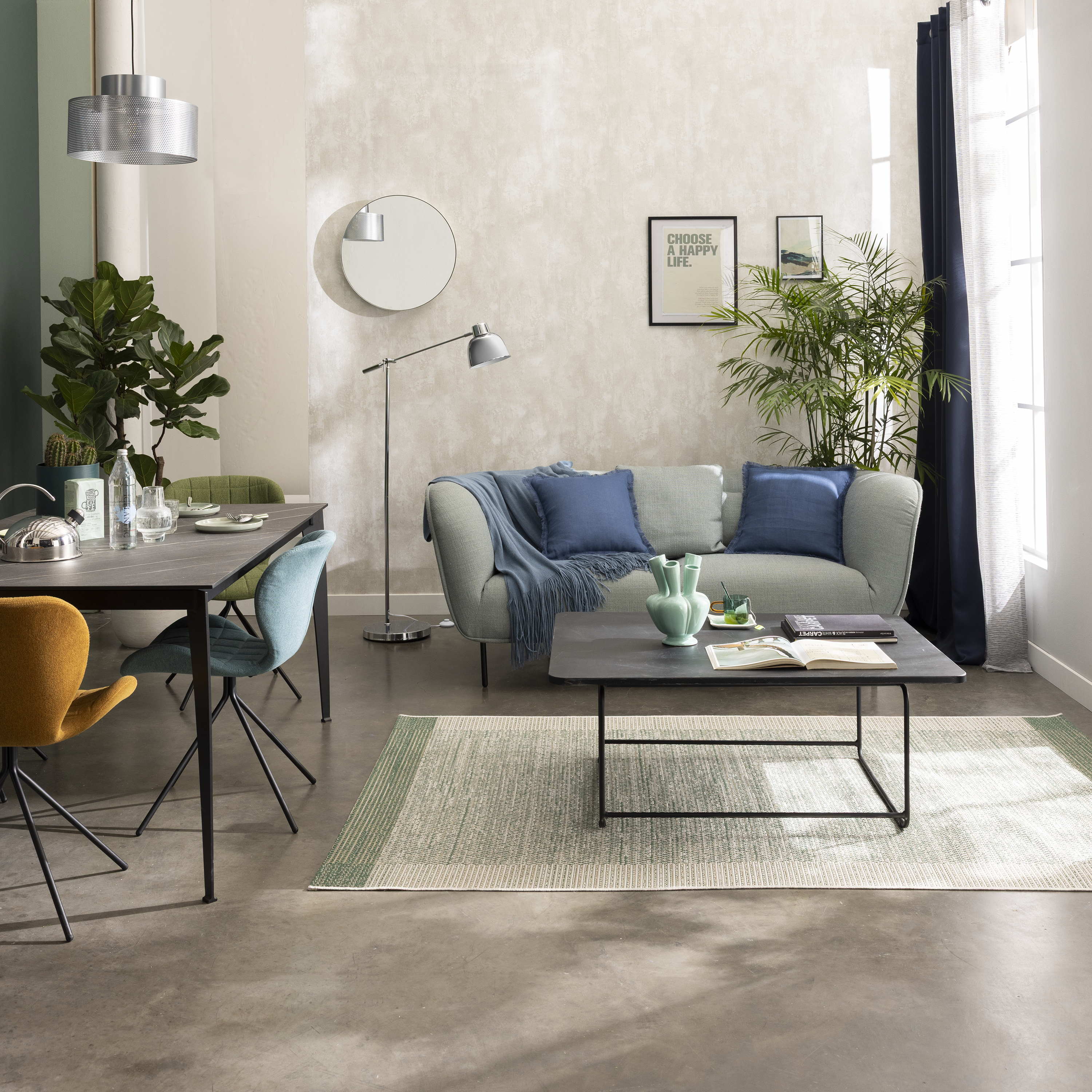 Lustro okrągłe Nory śr. 55 cm Inspire - 2