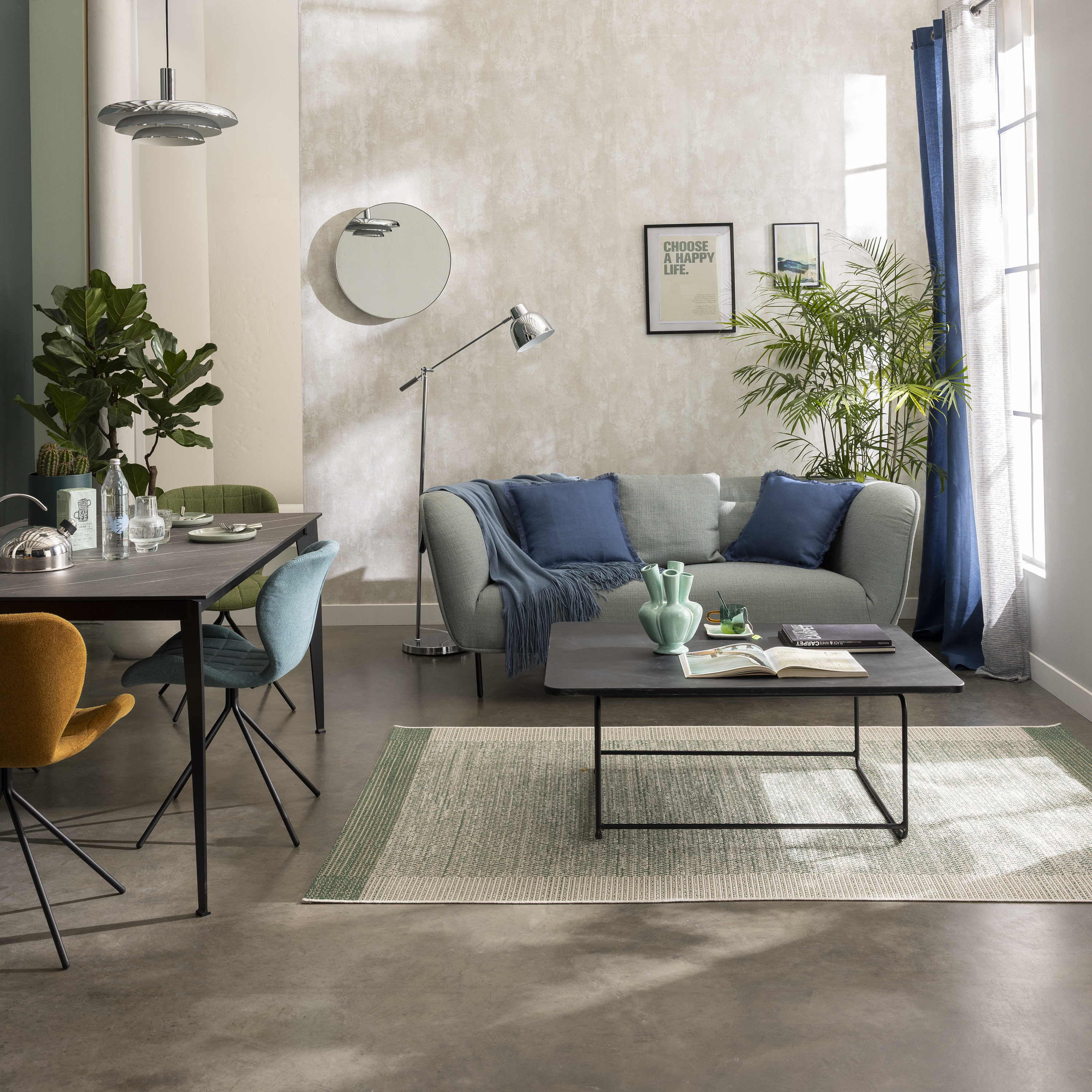 Suspension Prunella fer, chrome, Diam.41 cm INSPIRE, E27 - 8