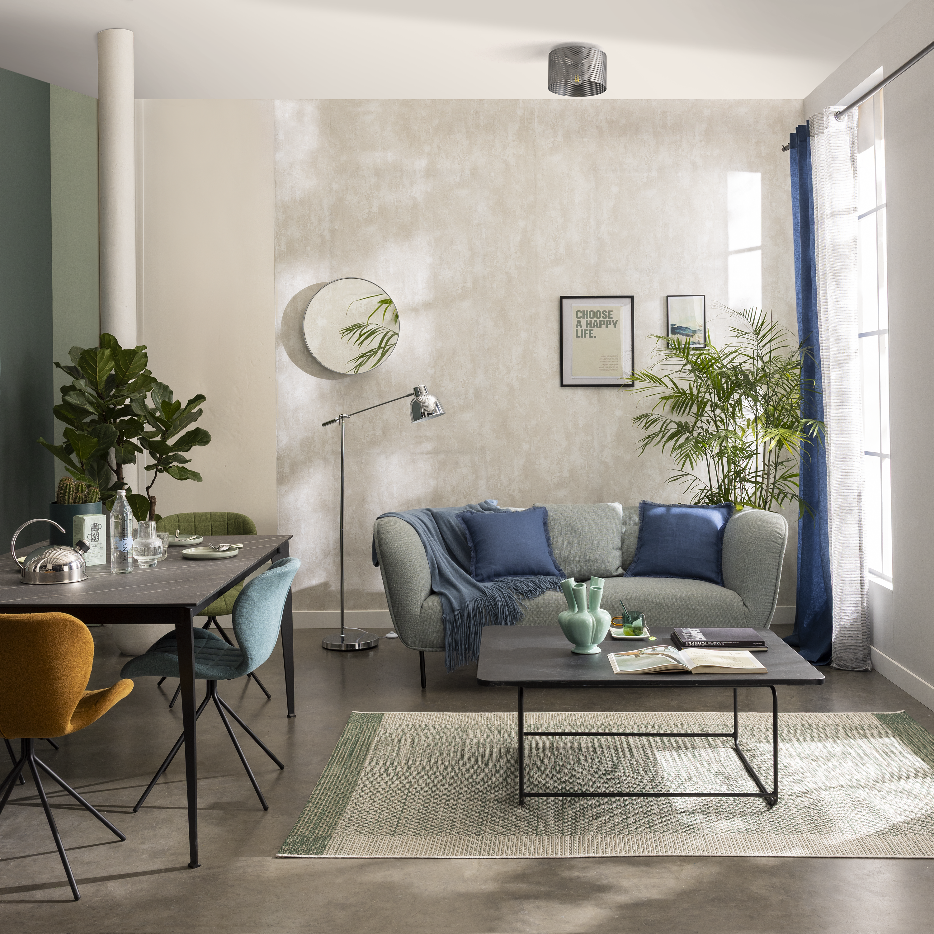 Manta Witold 130x170cm azul Inspire - 8