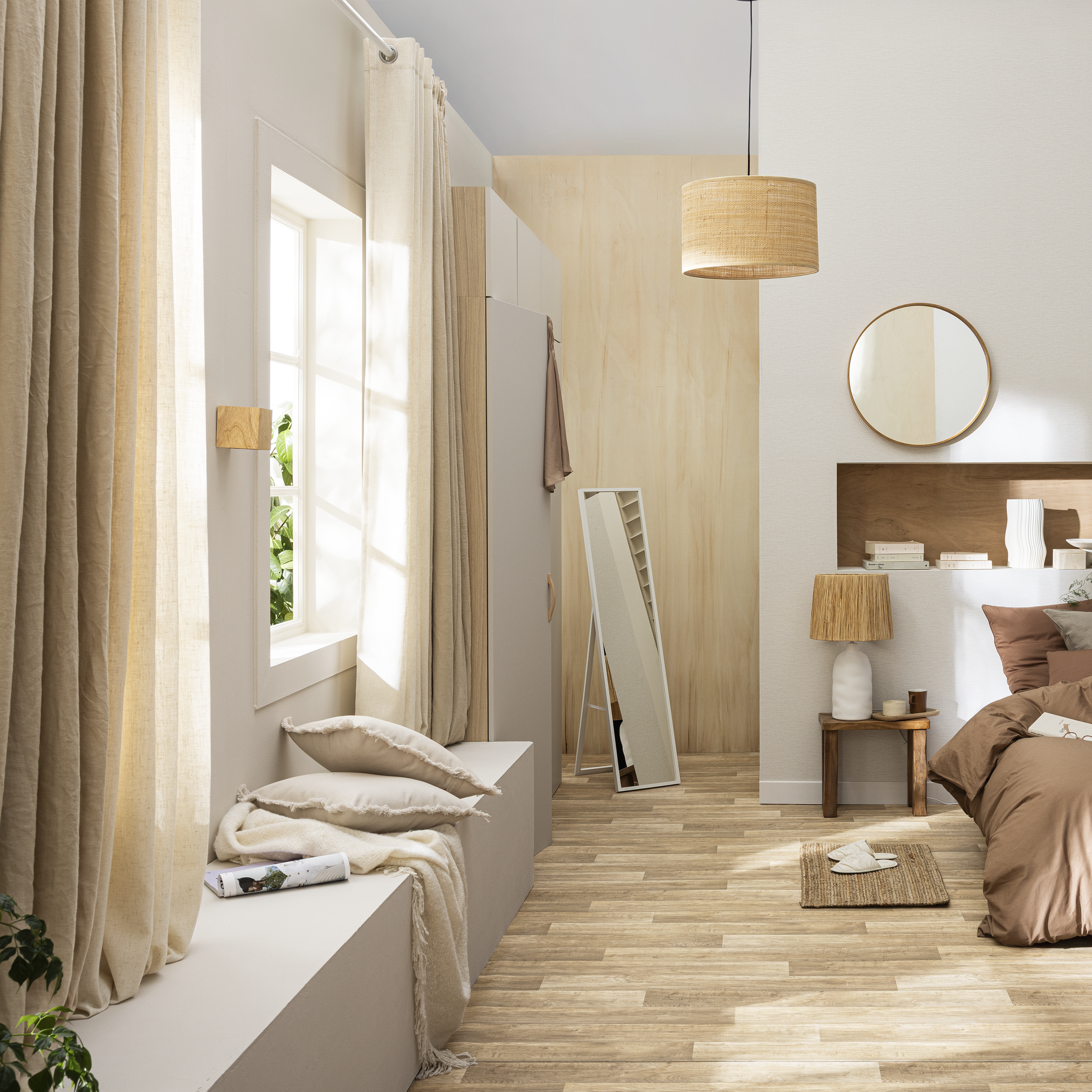 Specchio MILO rettangolare bianco 32.4 x 142.4 cm INSPIRE - 8