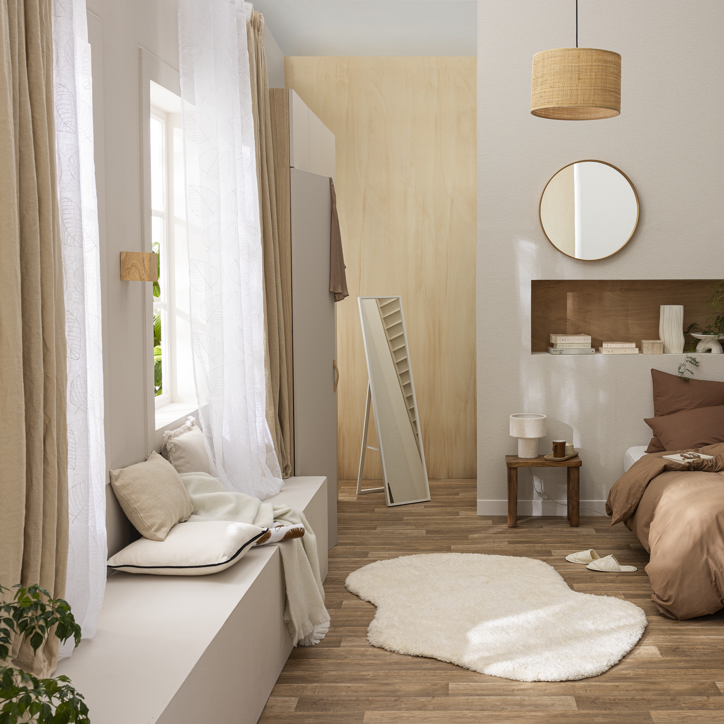 Specchio MILO rettangolare bianco 32.4 x 142.4 cm INSPIRE - 7