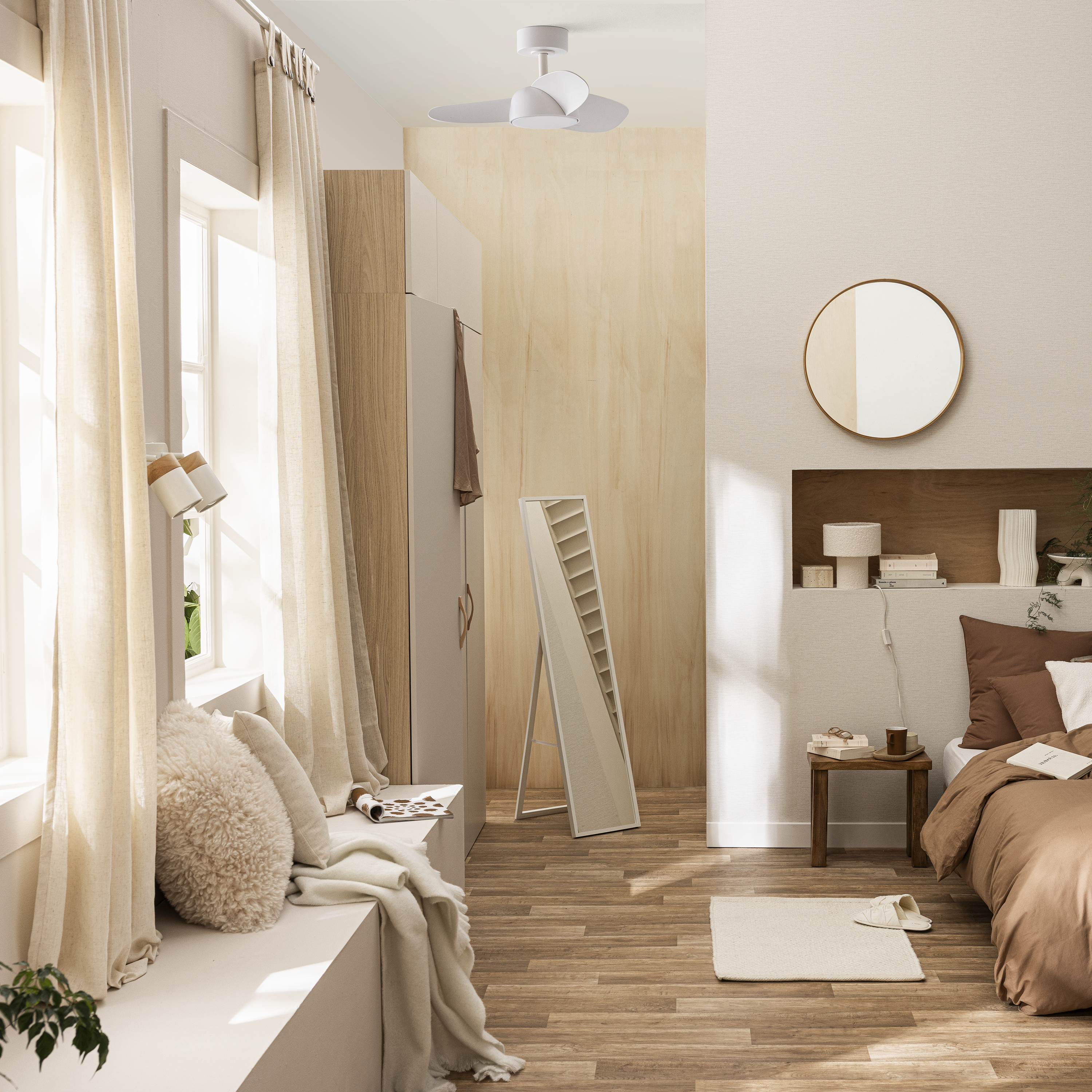 Specchio MILO rettangolare bianco 32.4 x 142.4 cm INSPIRE - 3