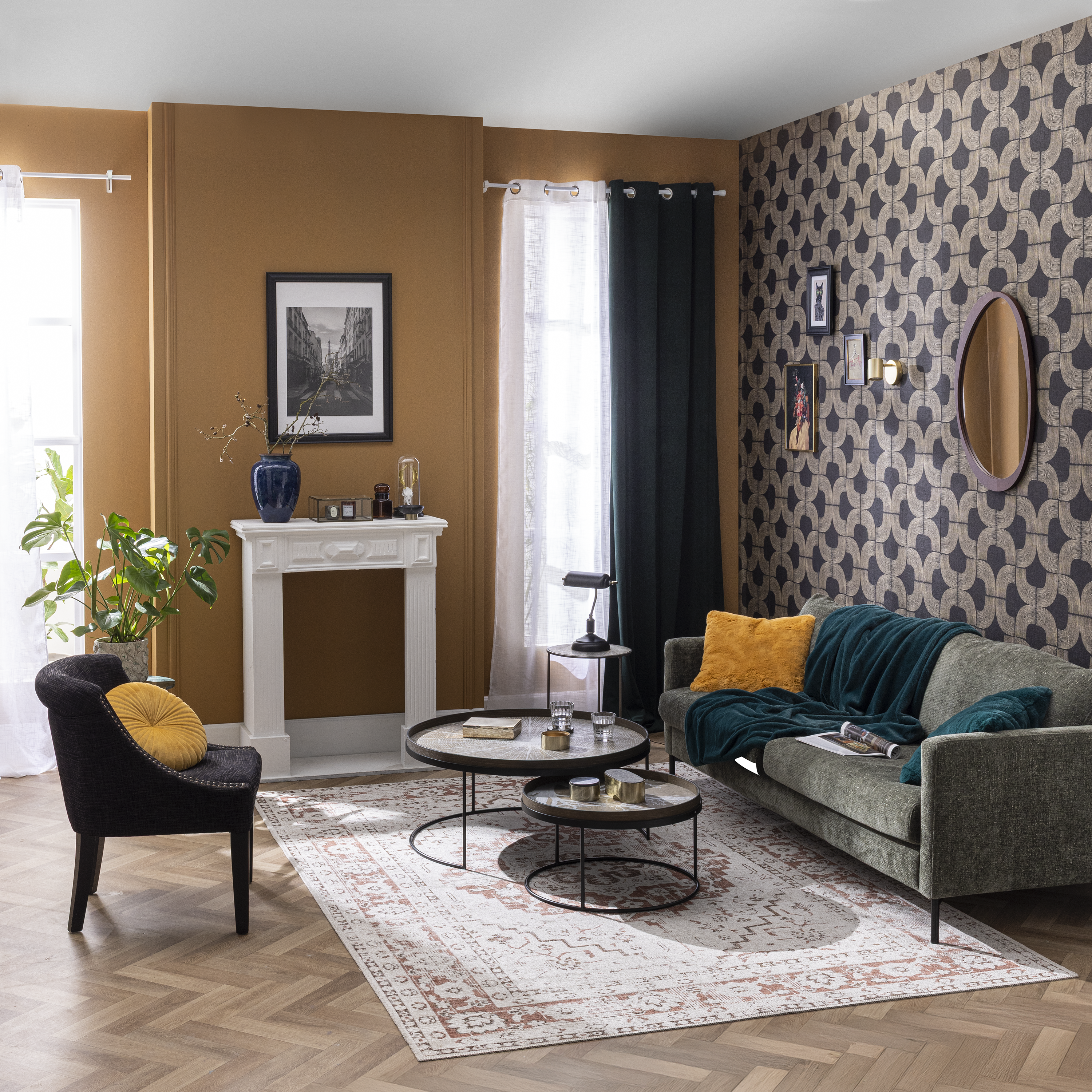 Almofada Tony redonda D40cm solemio Inspire - 6