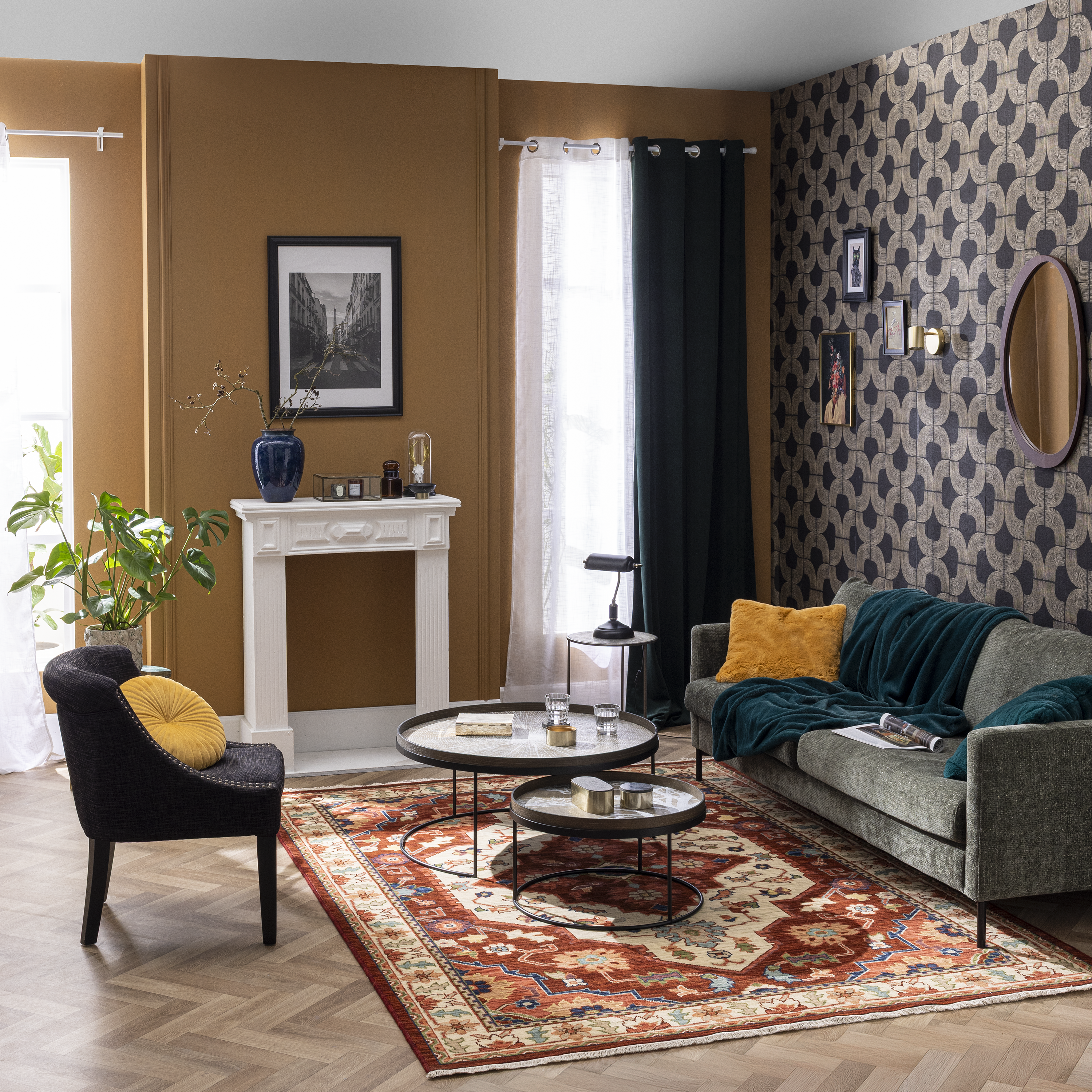 Almofada Tony redonda D40cm solemio Inspire - 5