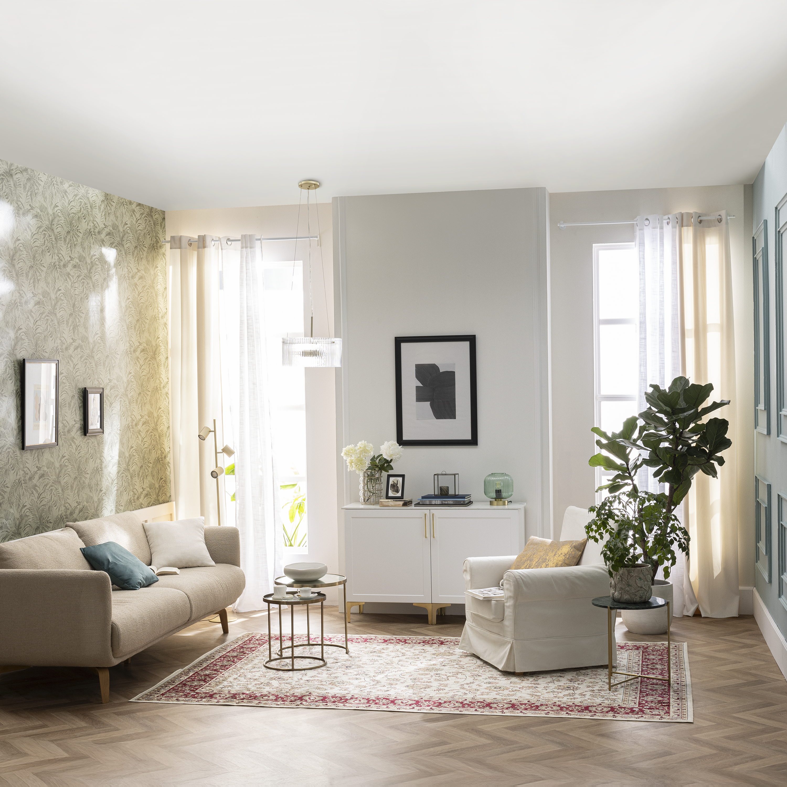 Tapete de interior Jasmin Verone 160x230cm vermelho e bege Inspire - 7