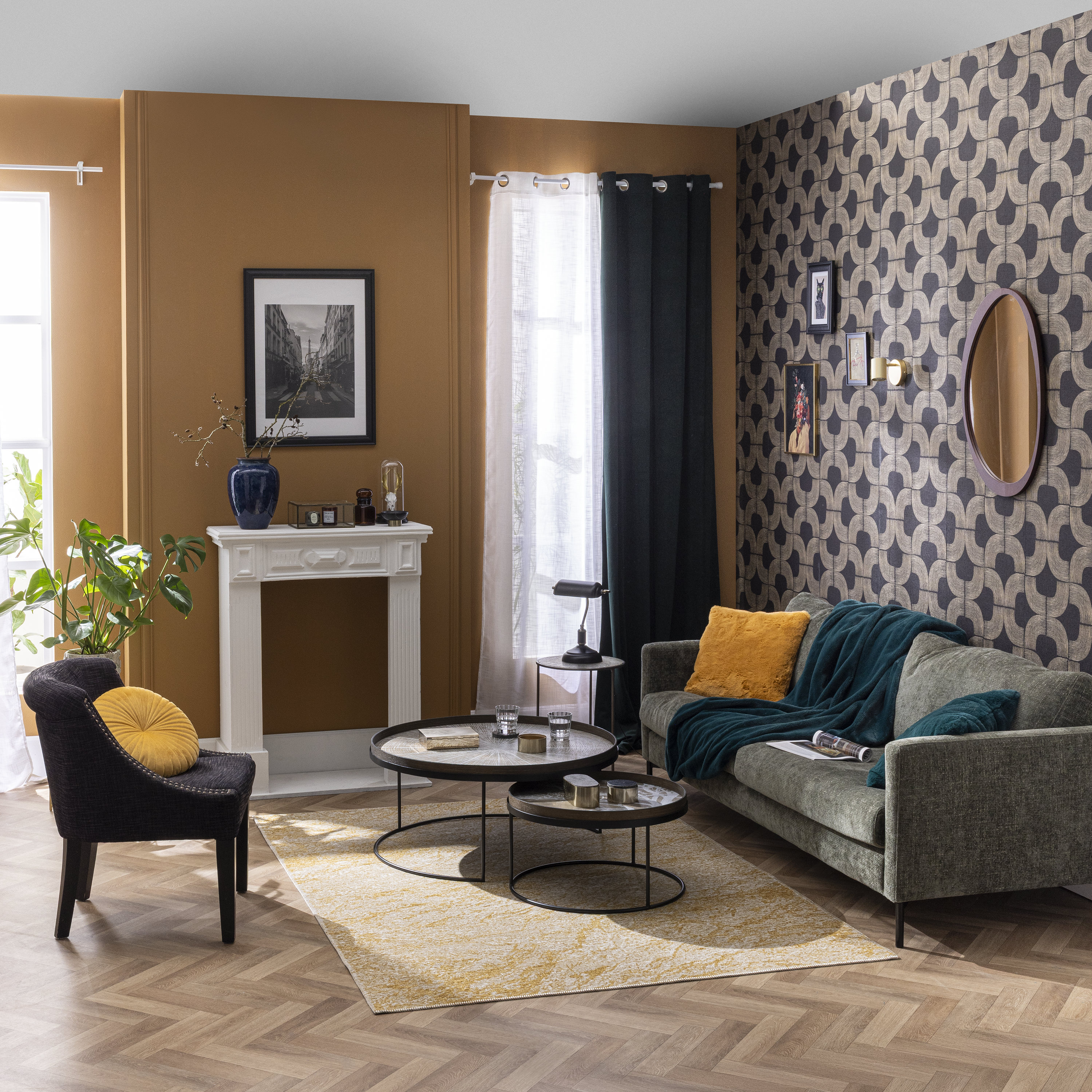 Almofada Tony redonda D40cm solemio Inspire - 3