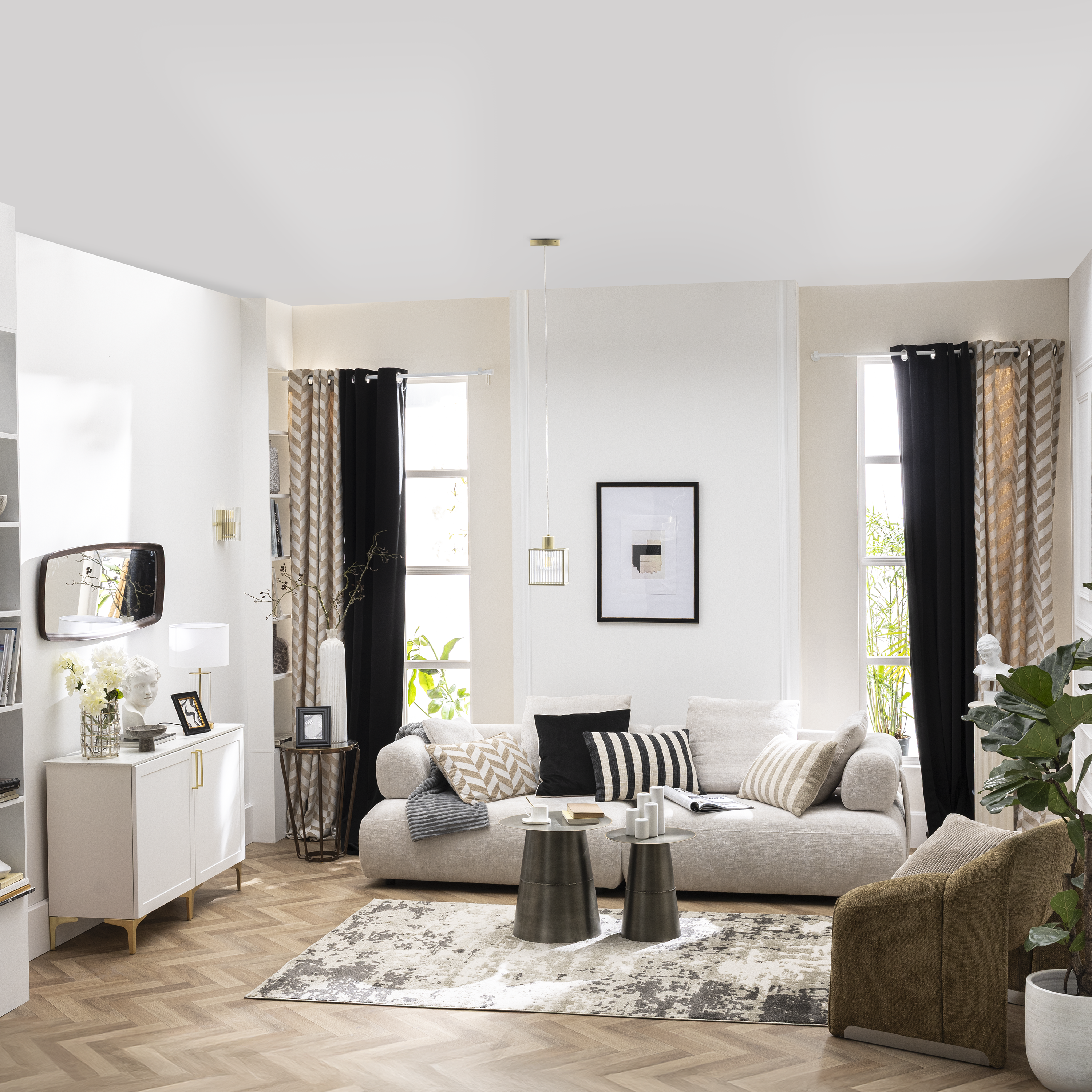 Espelho com moldura NEO WALNUT 45X120 cm Inspire - 3