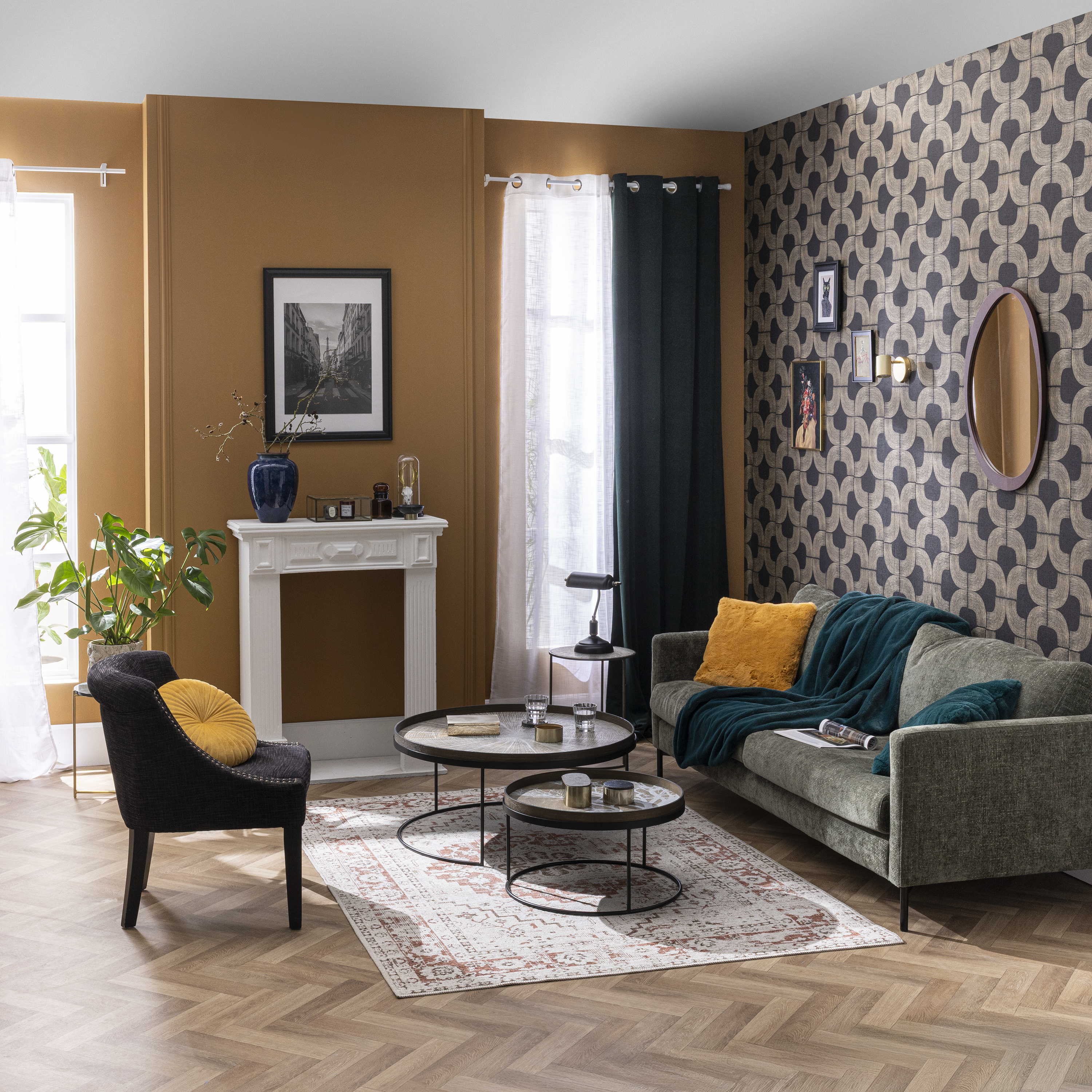 Almofada Tony redonda D40cm solemio Inspire - 2