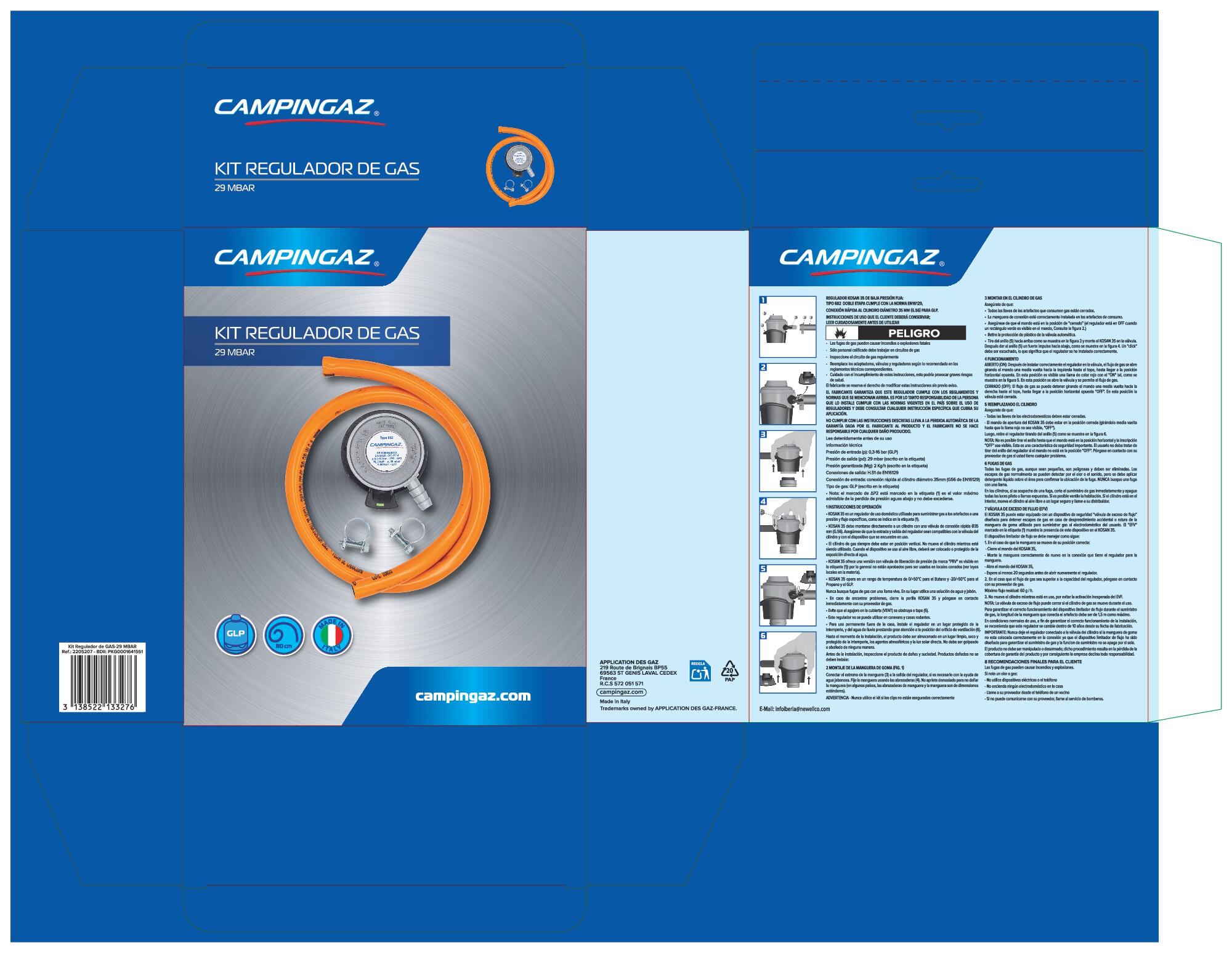 Kit Regulador de gas 30GR CAMPINGAZ - 2