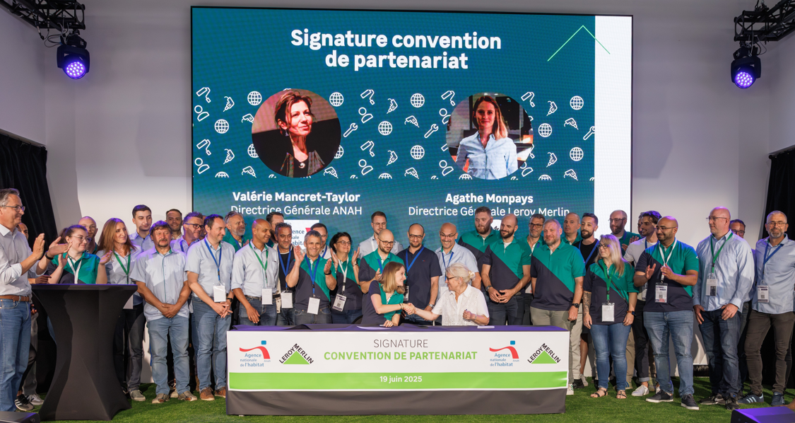 Signature-convention-DG Leroy Merlin-DG ANAH