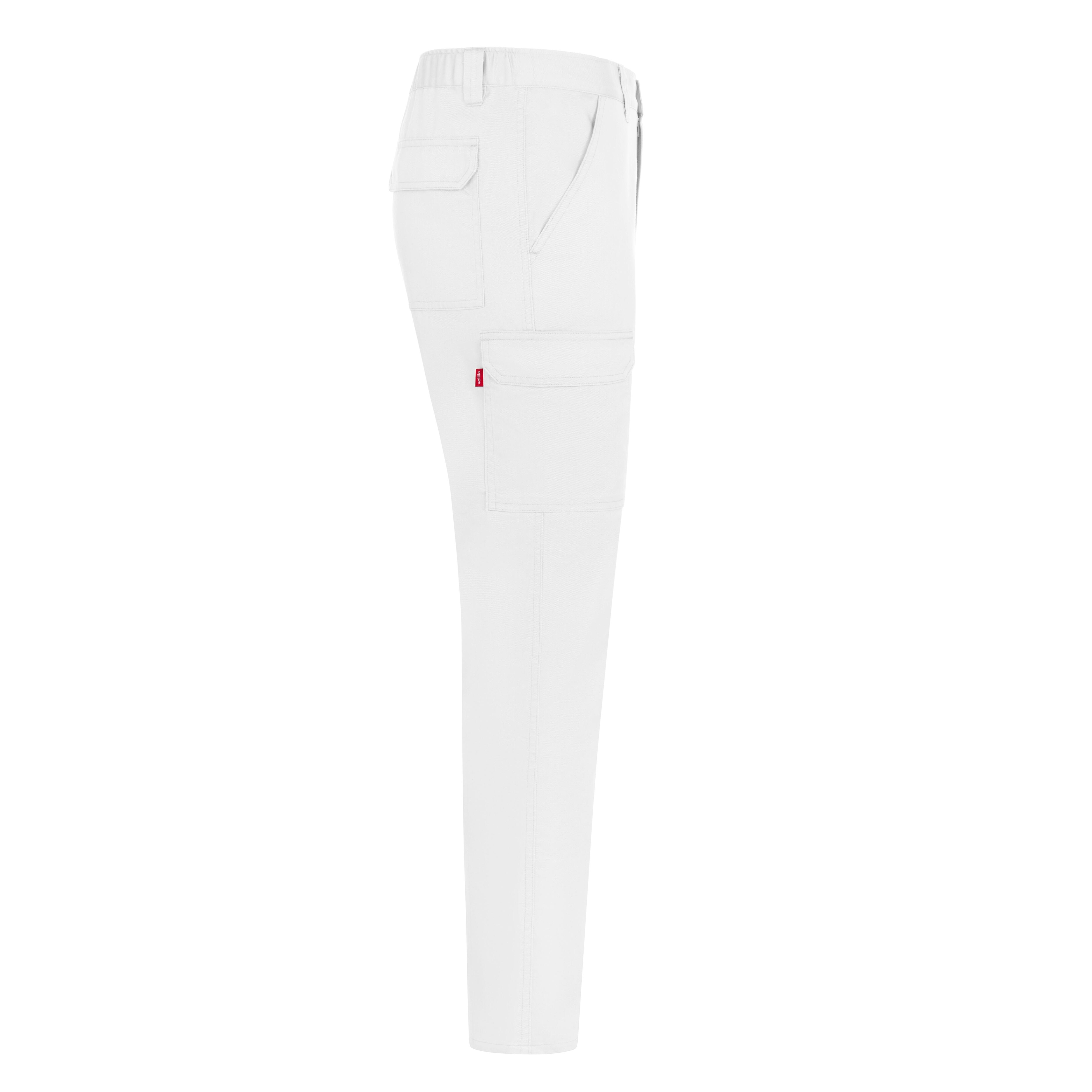 PANTALON DE TRABAJO MULTIBOLSILLOS BLANCO TALLA 48 VELILLA  - 2