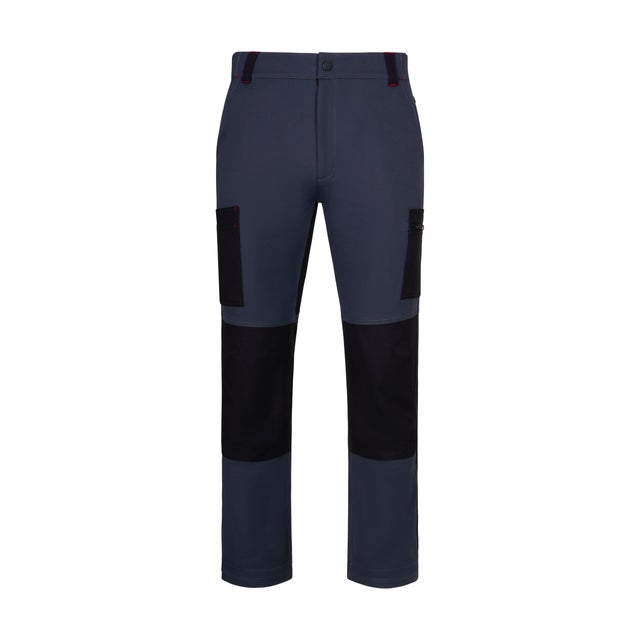 PANTALON DE TRABAJO MULTIBOLSILLOS ELÁSTICO GRIS/NEGRO TALLA L VELILLA XTREME