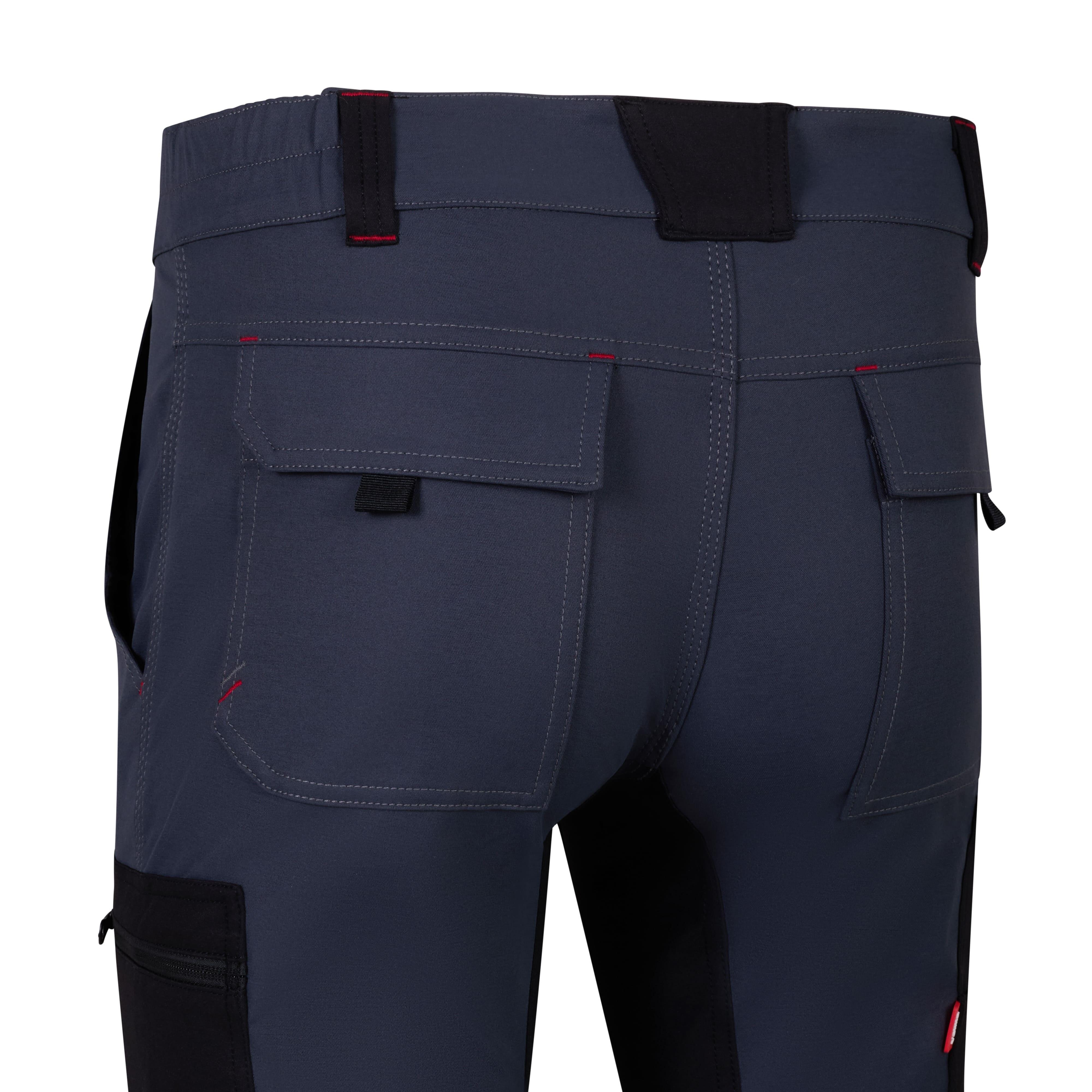 PANTALON DE TRABAJO MULTIBOLSILLOS ELÁSTICO GRIS/NEGRO TALLA M VELILLA XTREME - 2