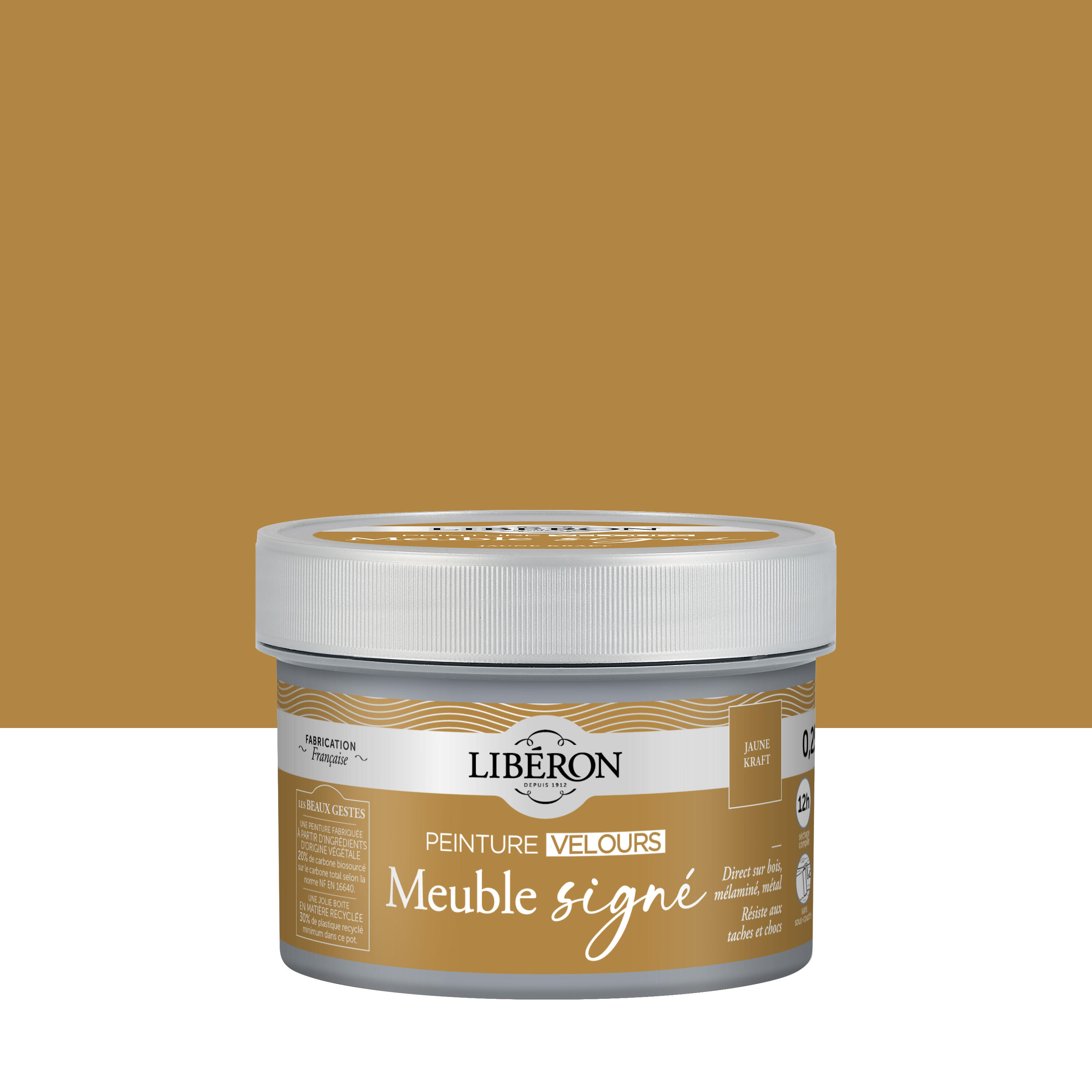 Peinture meuble et objet Meuble signé LIBÉRON jaune craft velours 250ml ...