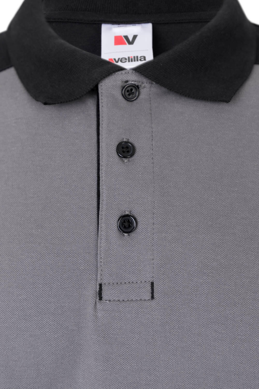 POLO GRIS MANGA CORTA ALGODÓN TALLA S VELILLA 105519S - 6