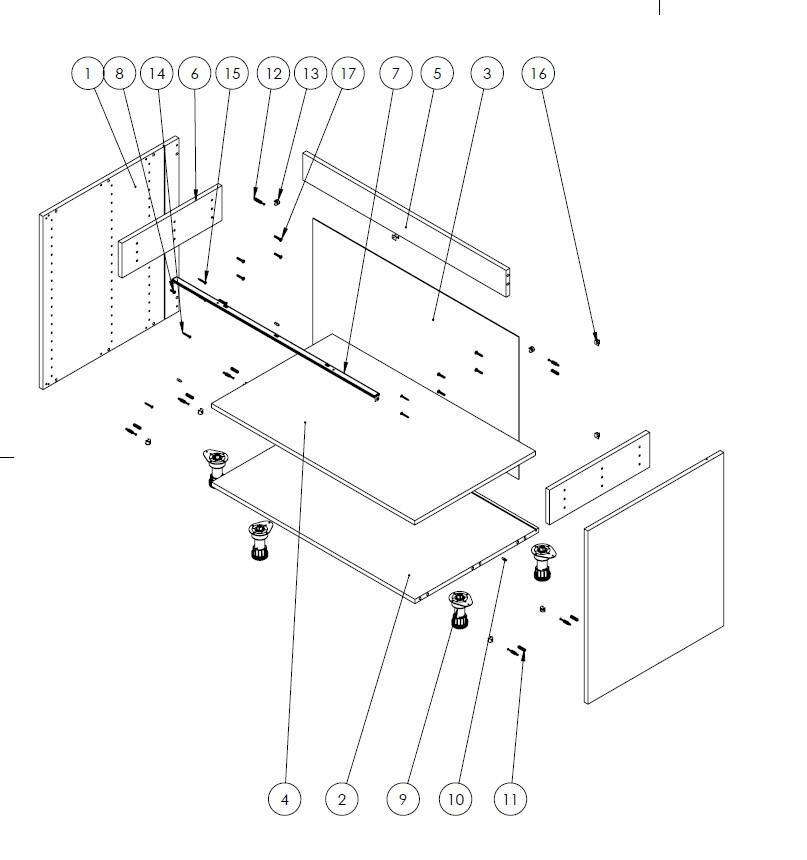 Caisson bas de cuisine DELINIA blanc H.64 x l.90 x P.58 cm - 9