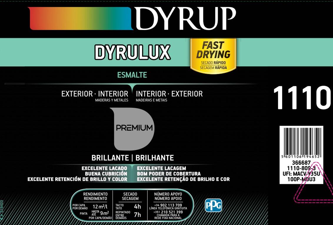 Esmalte sintético para madeira e metal DYRUP 0.75L CREME - 2
